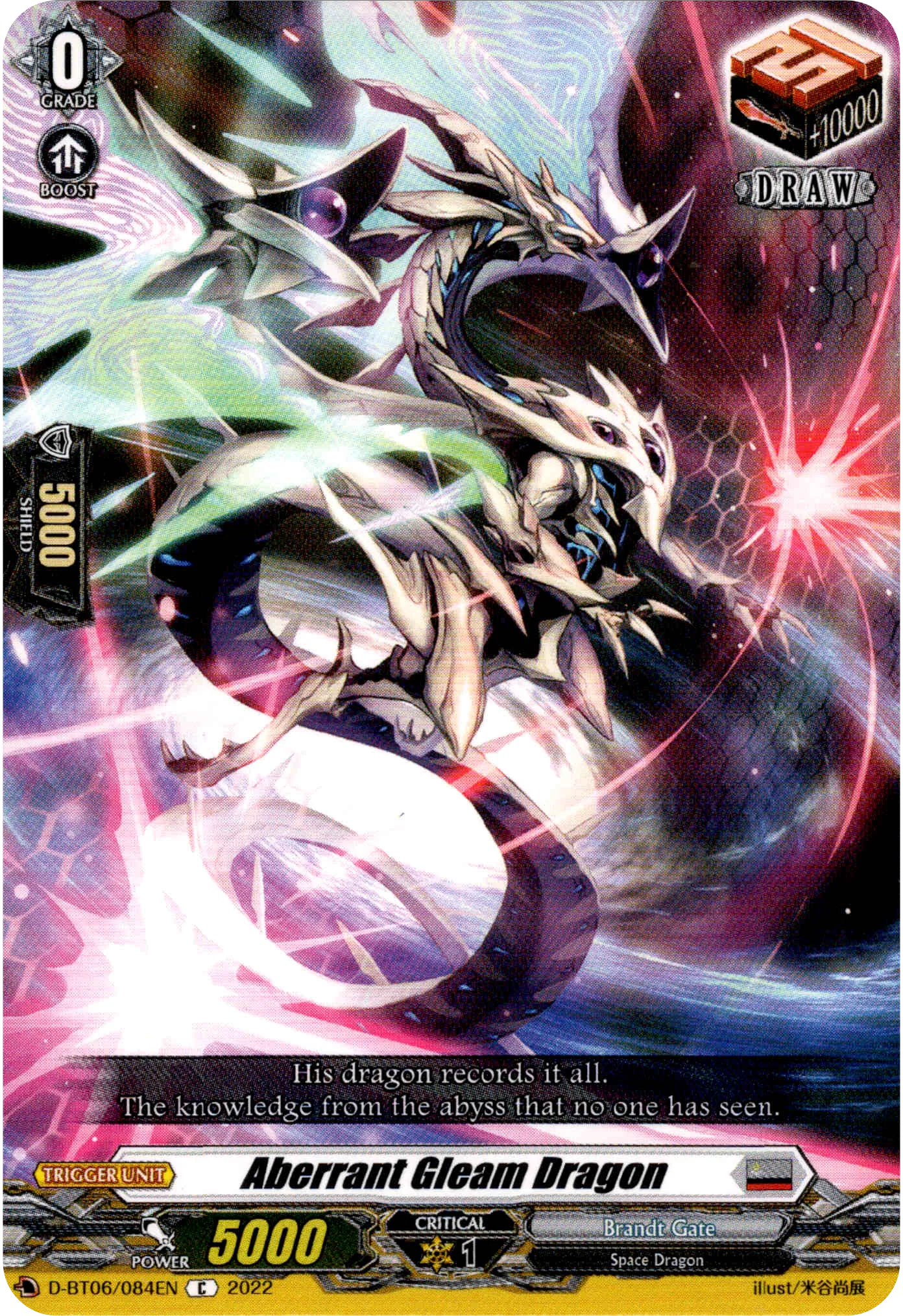 Aberrant Gleam Dragon - D-BT06/084EN - Blazing Dragon Reborn