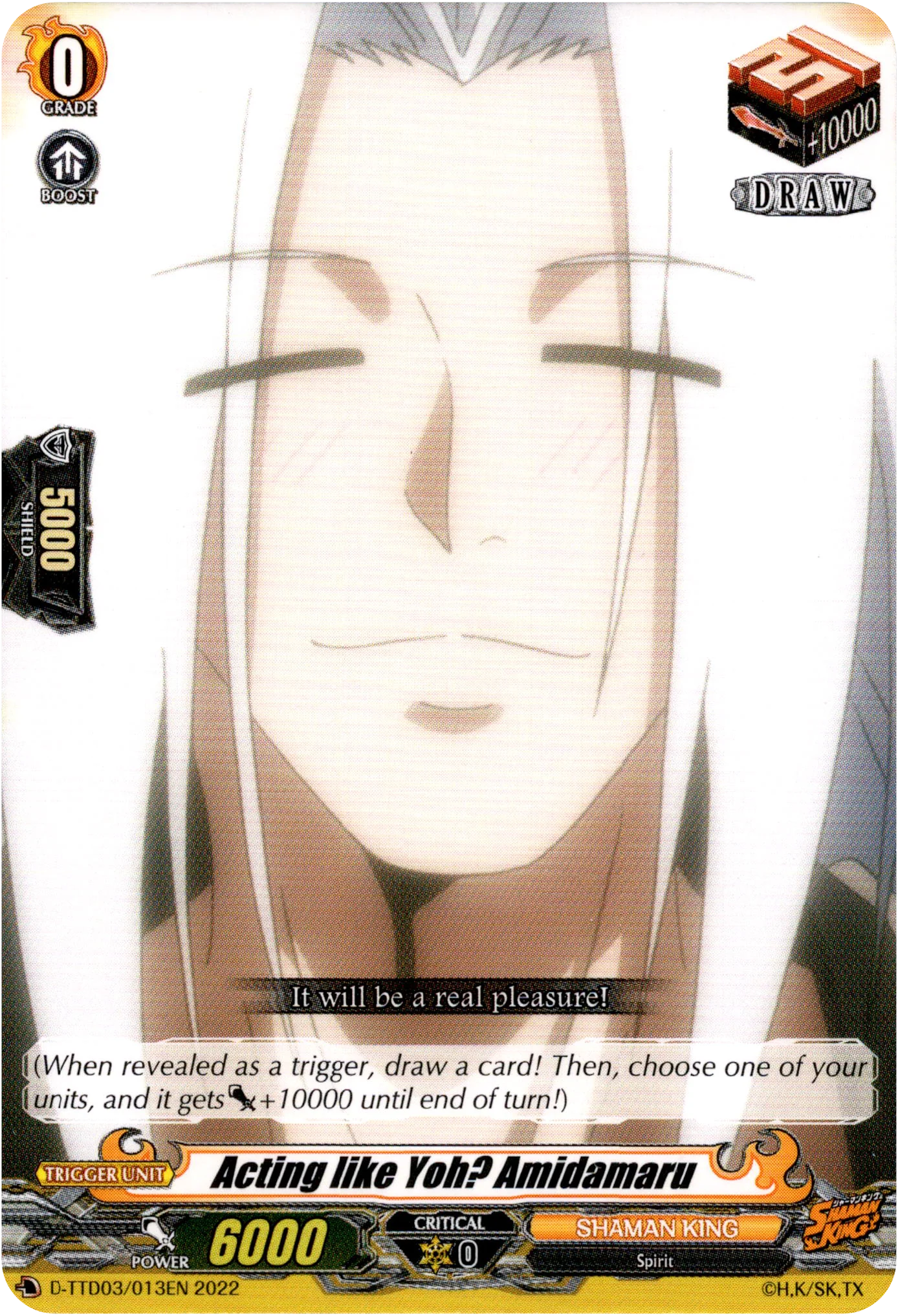Acting like Yoh? Amidamaru - D-TTD03/013EN - Shaman King
