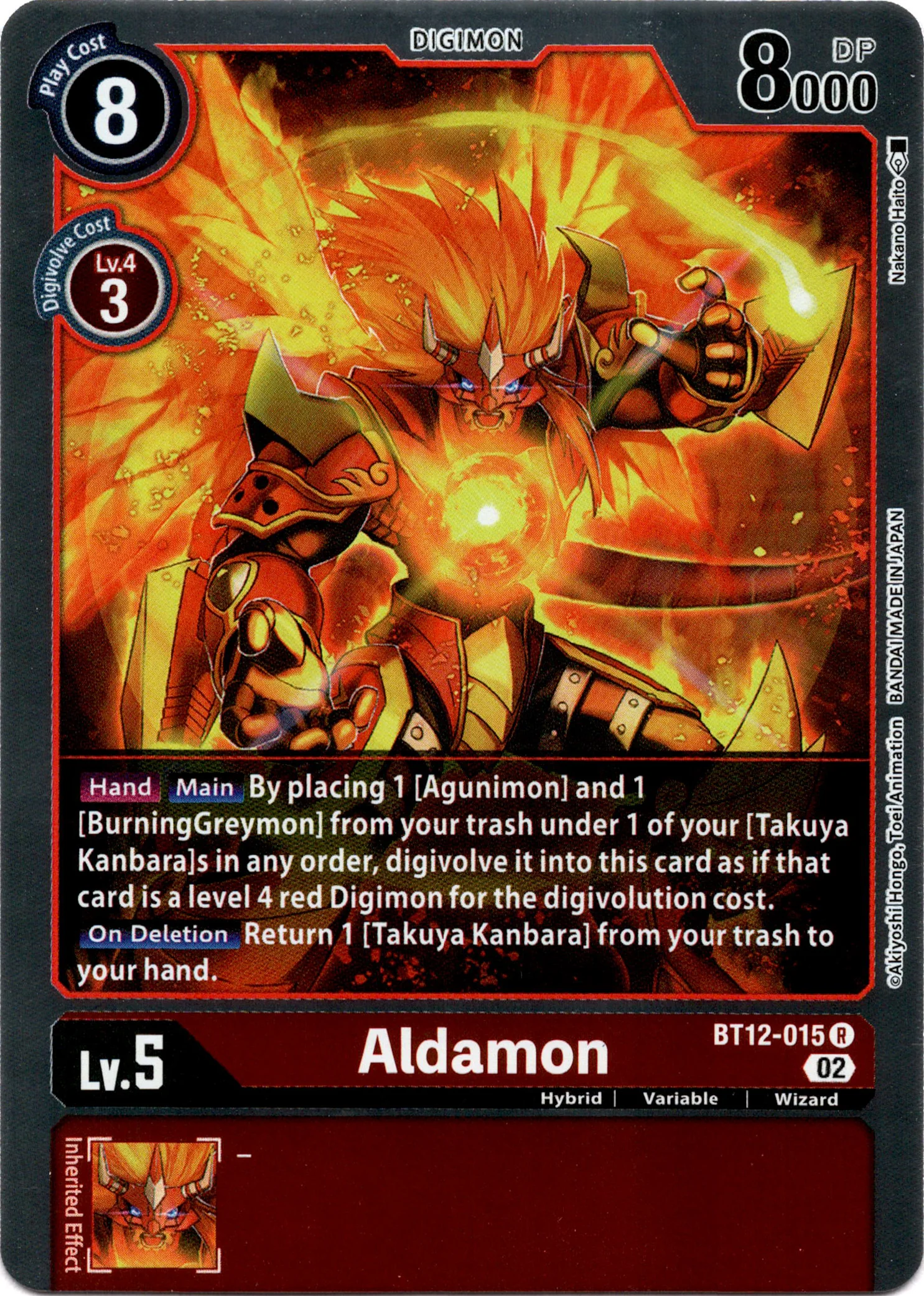 Aldamon - BT12-015 R - Across Time - Foil