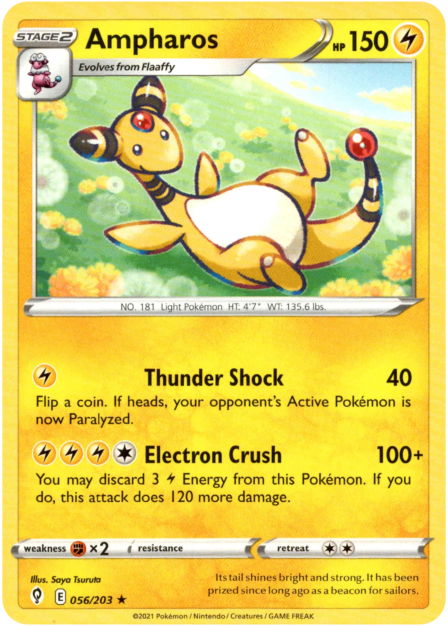 Ampharos - 056/203 - Evolving Skies