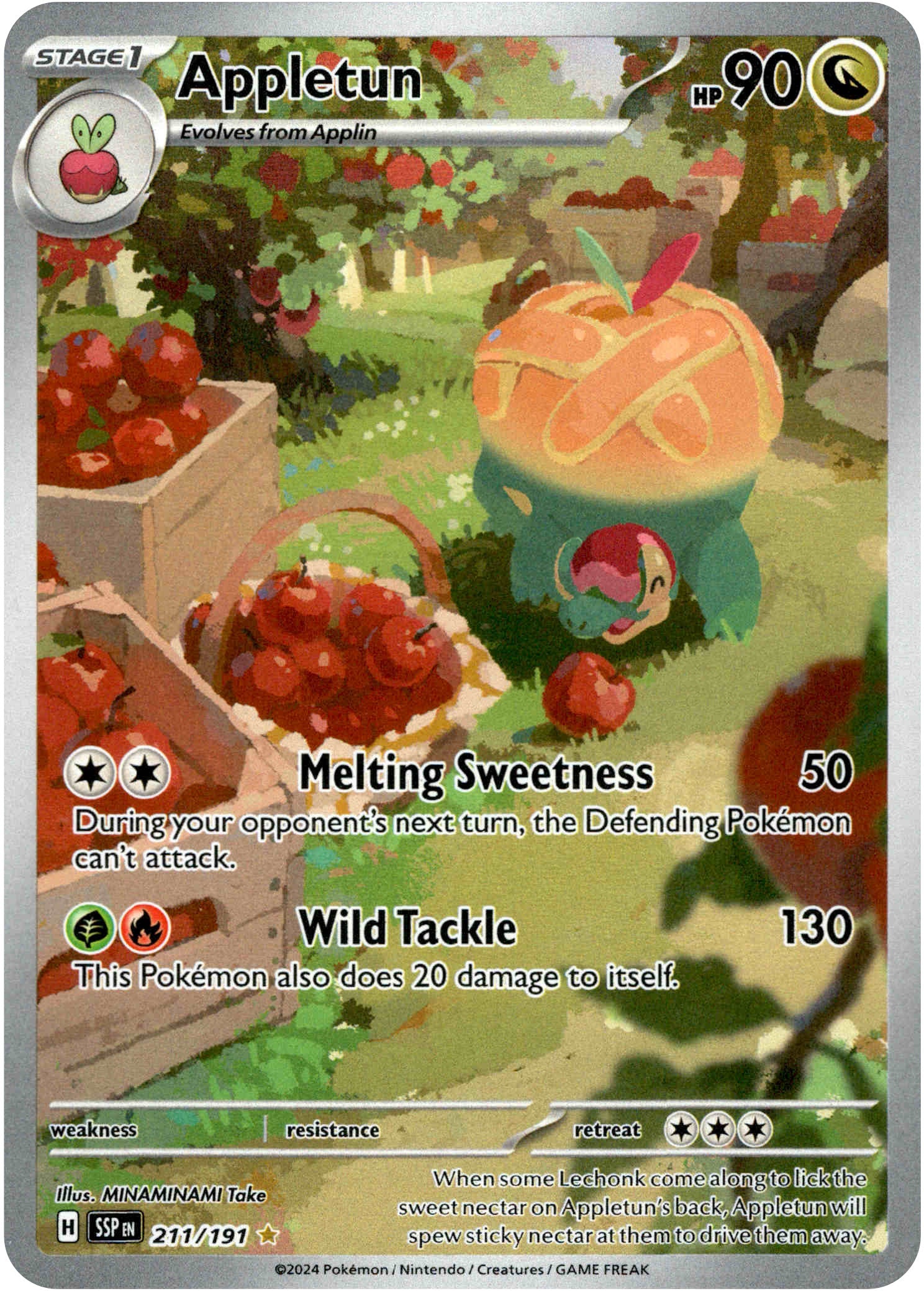 Appletun - 211/191 - Surging Sparks - Holo