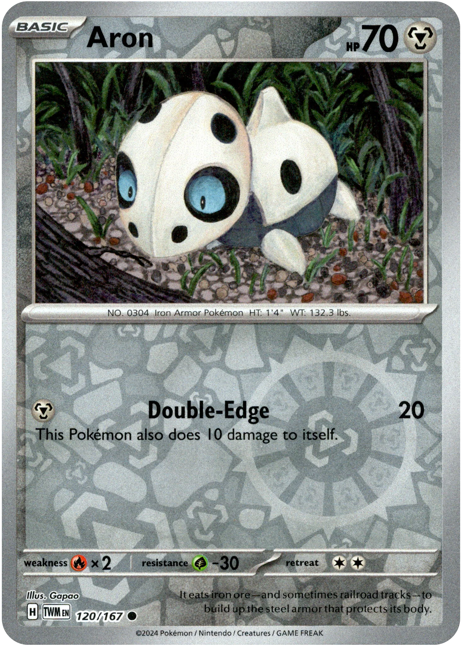 Aron - 120/167 - Twilight Masquerade - Reverse Holo