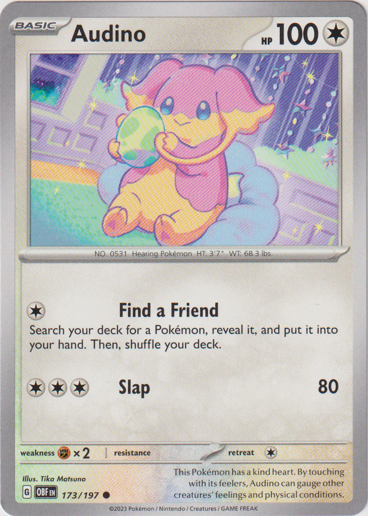 Audino - 173/197 - Obsidian Flames