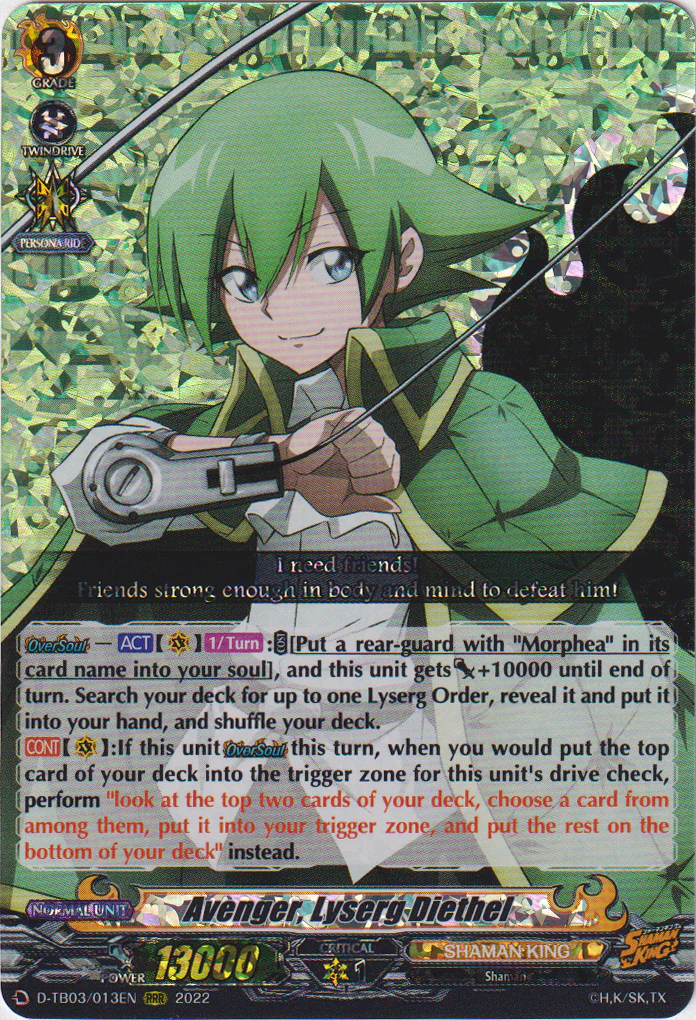 Avenger, Lyserg Diethel - D-TB03/013EN - Shaman King