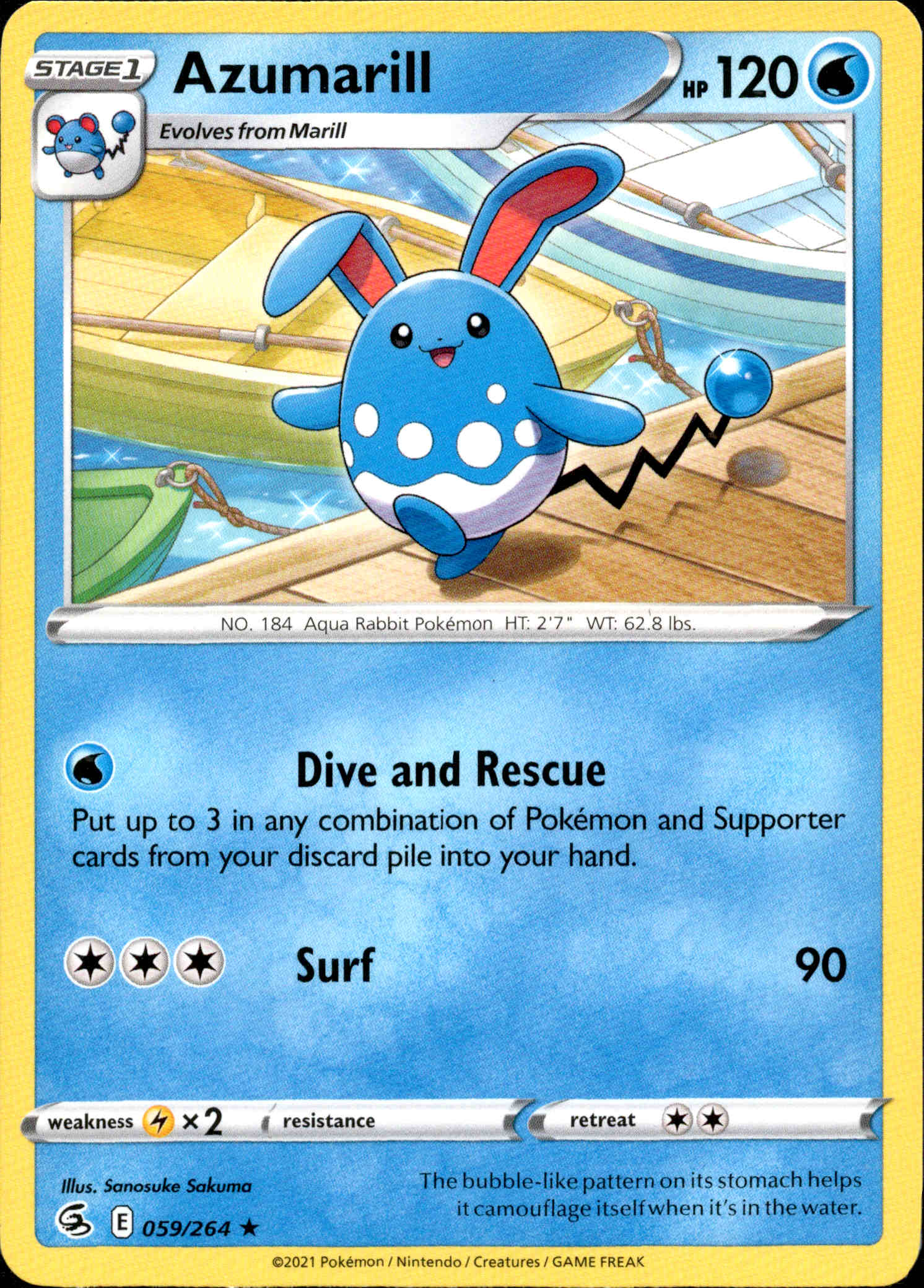 Azumarill - 059/264 - Fusion Strike