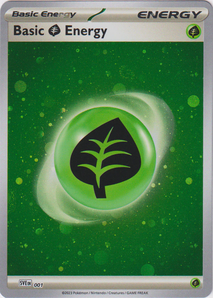 Basic Grass Energy - 001 - Scarlet & Violet 151 - Galaxy Holo - Image 2