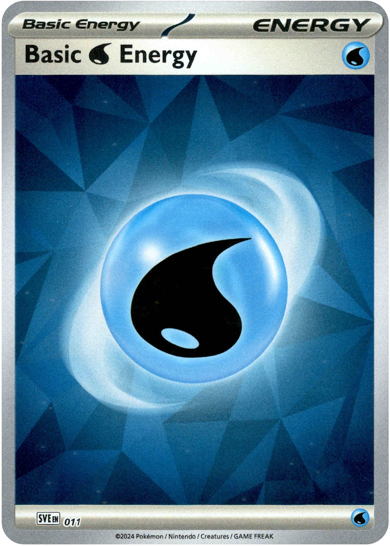 Basic Water Energy - 011 - Prismatic Evolutions - Reverse Holo