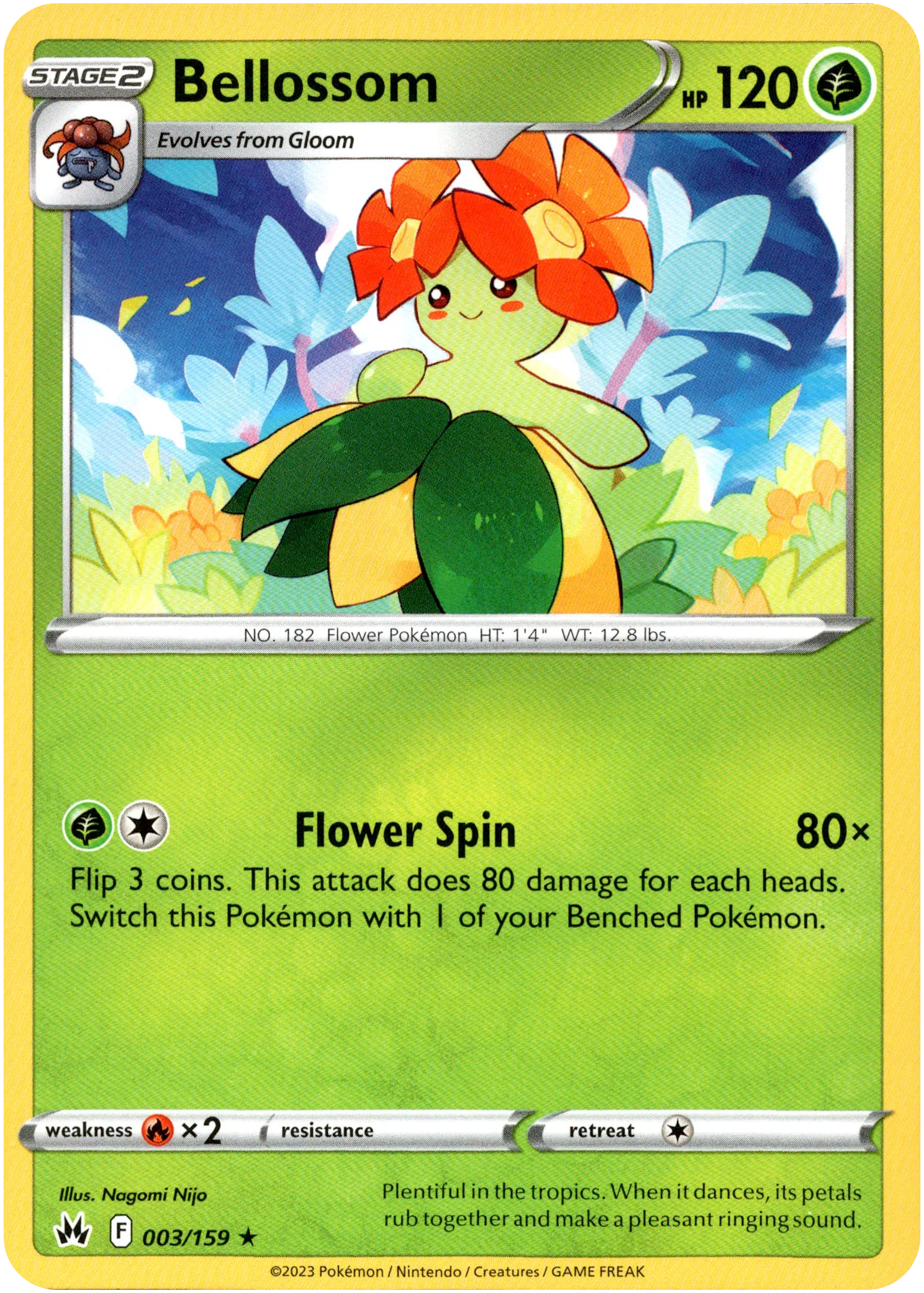 Bellossom - 003/159 - Crown Zenith