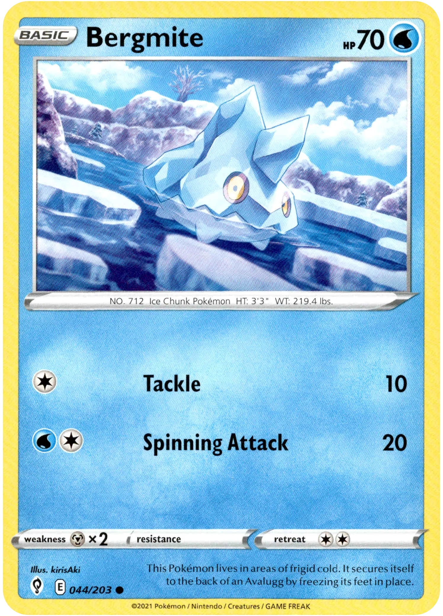 Bergmite - 044/203 - Evolving Skies