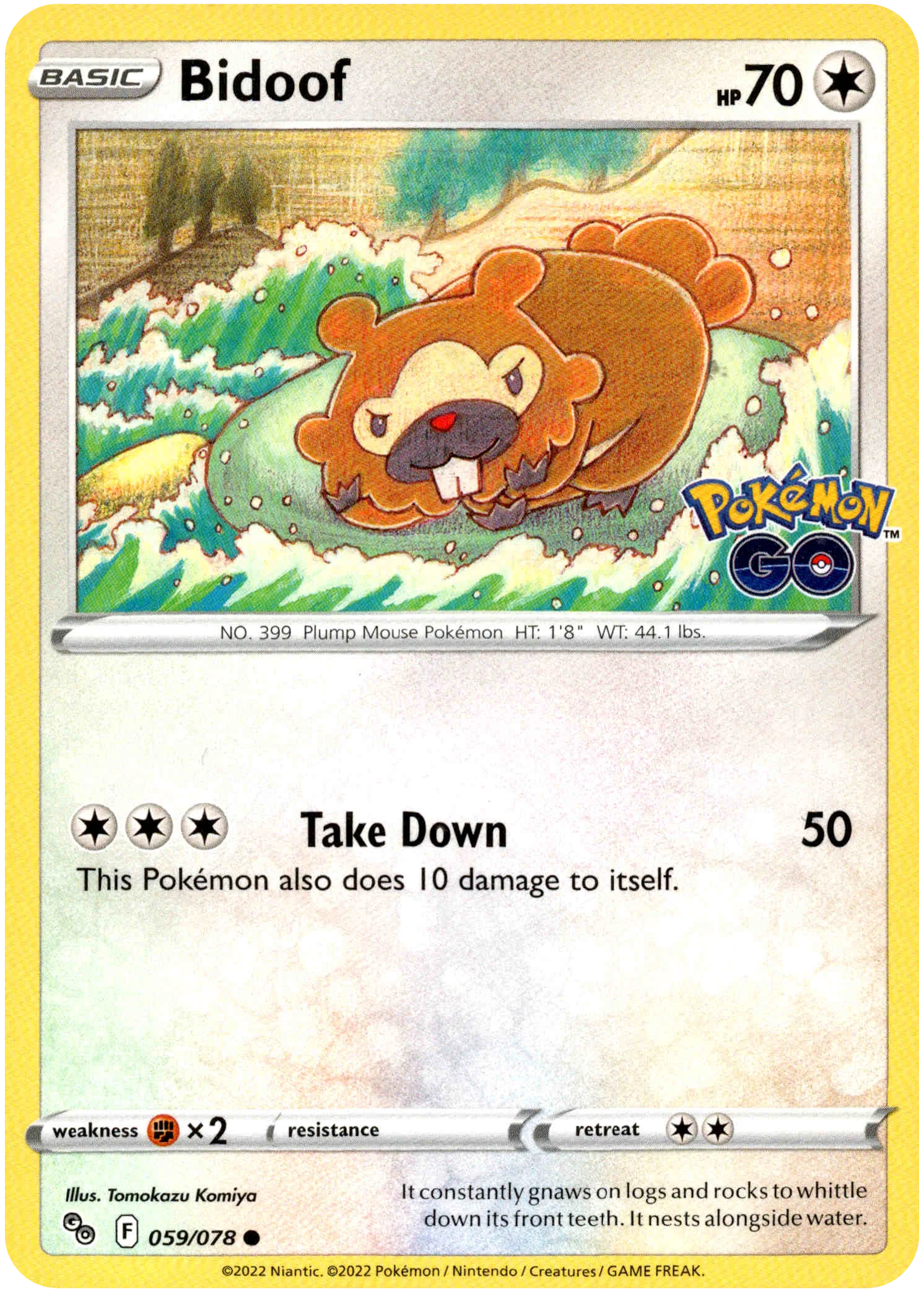 Bidoof - 059/078 - Pokemon Go