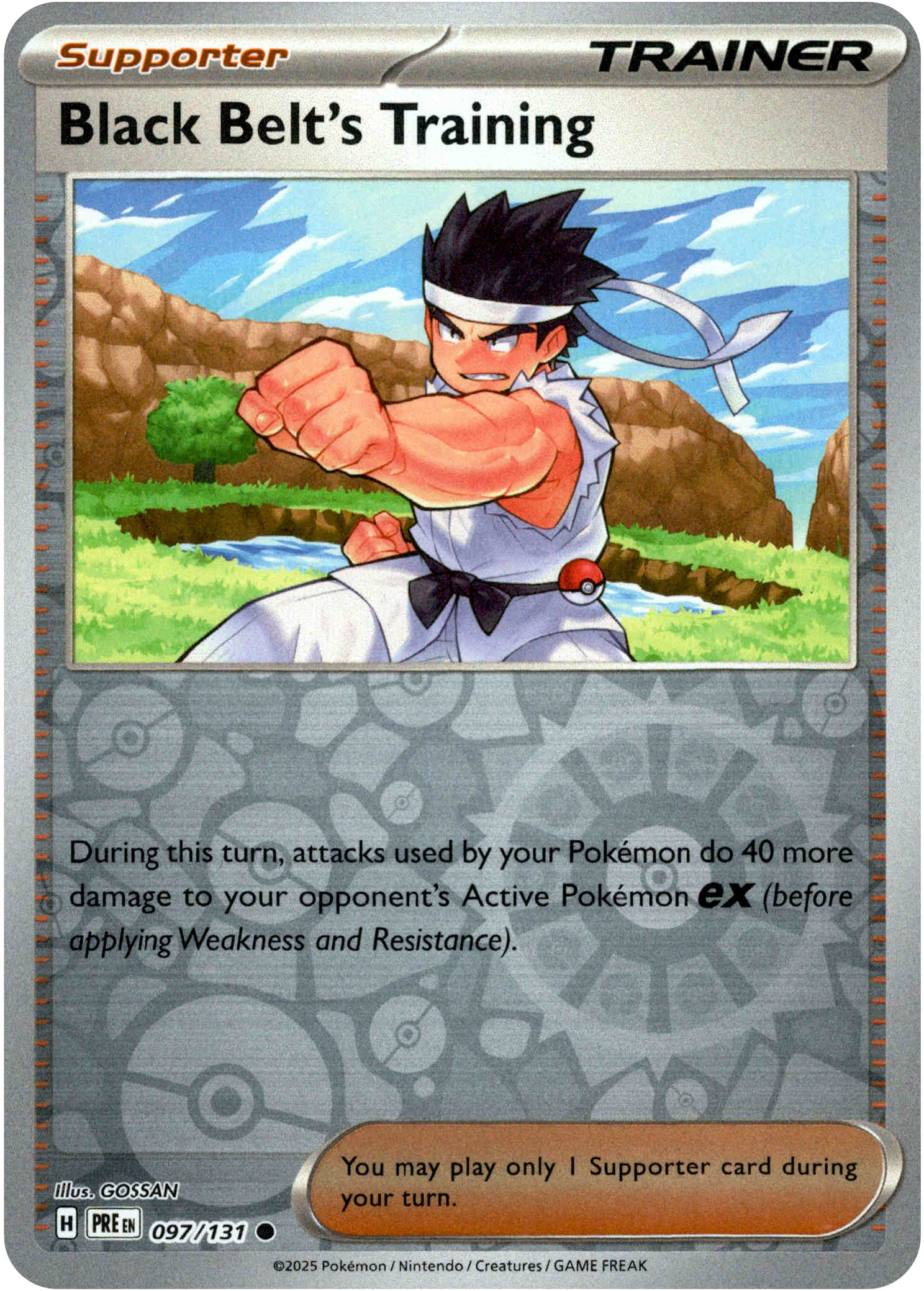 Black Belt's Training - 097/131 - Prismatic Evolutions - Reverse Holo