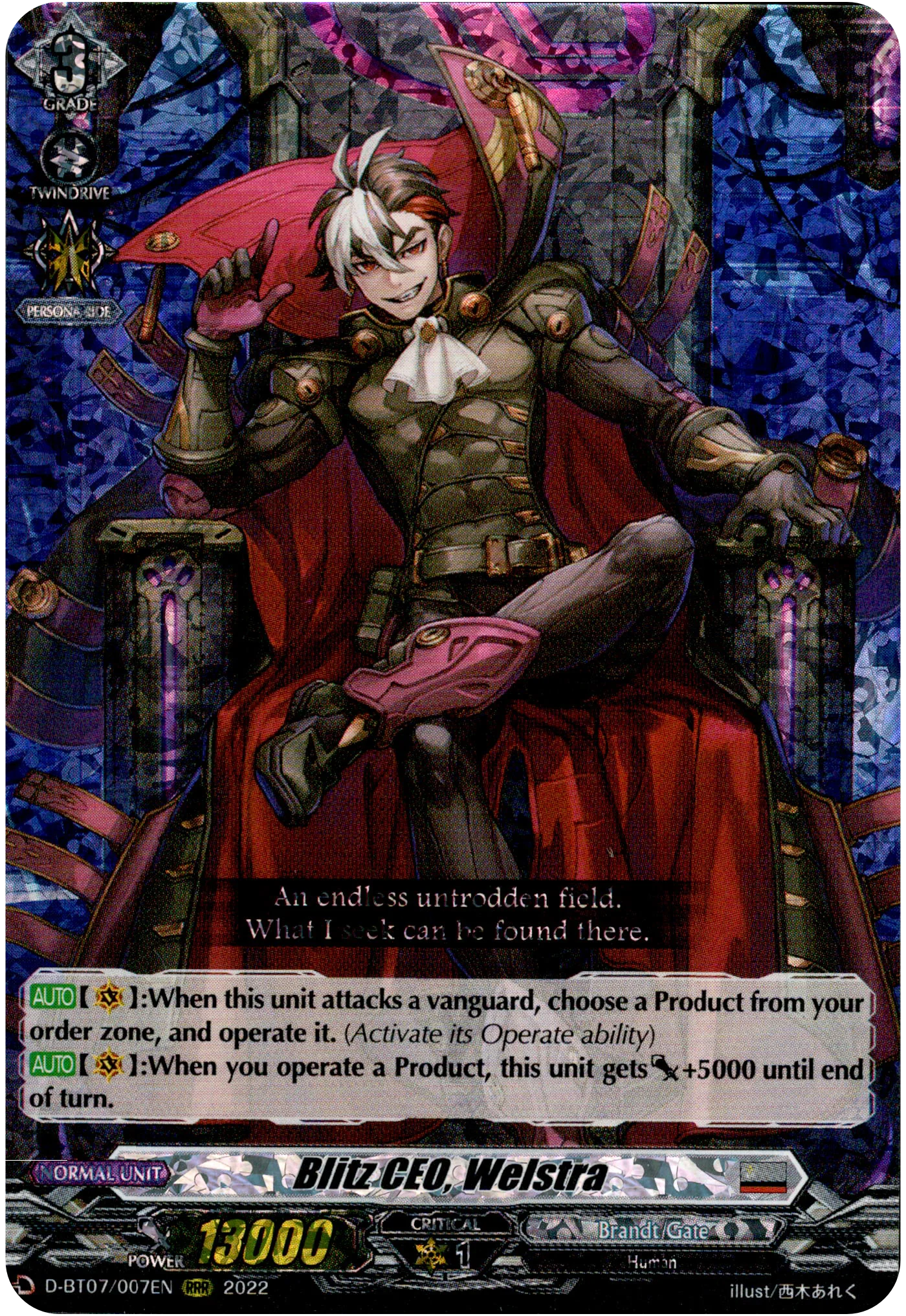 Blitz CEO, Welstra - D-BT07/007EN - Raging Flames Against Emerald Storm