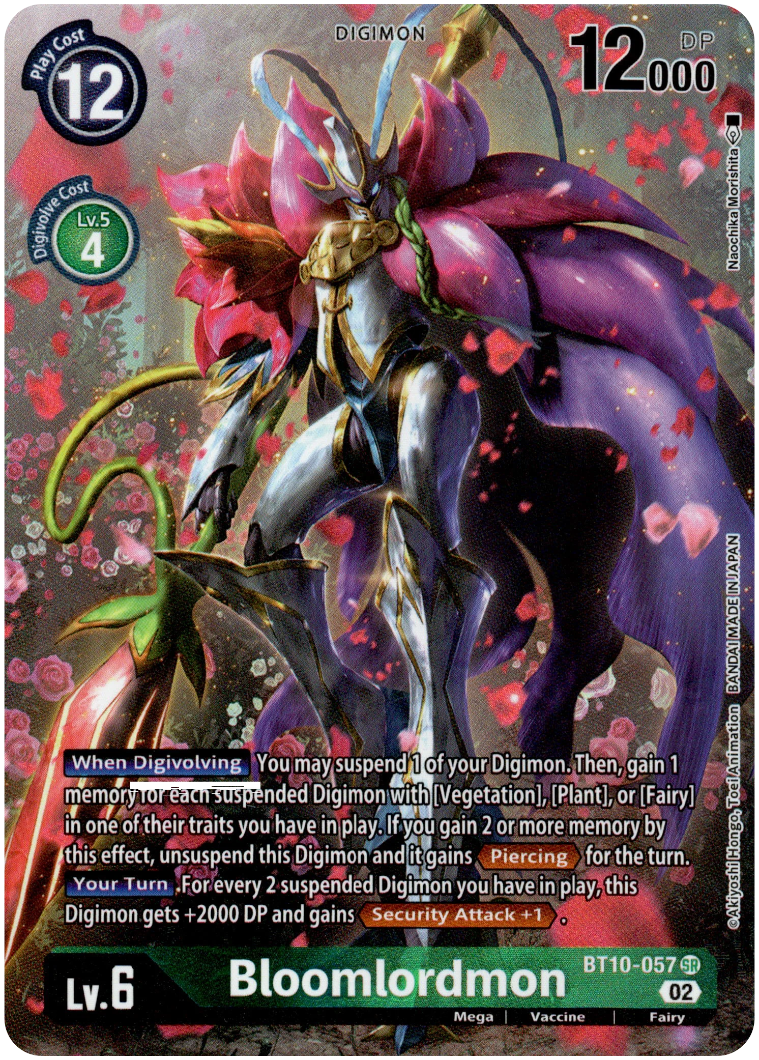 Bloomlordmon Alternate Art - BT10-057 SR - Xros Encounter - Foil