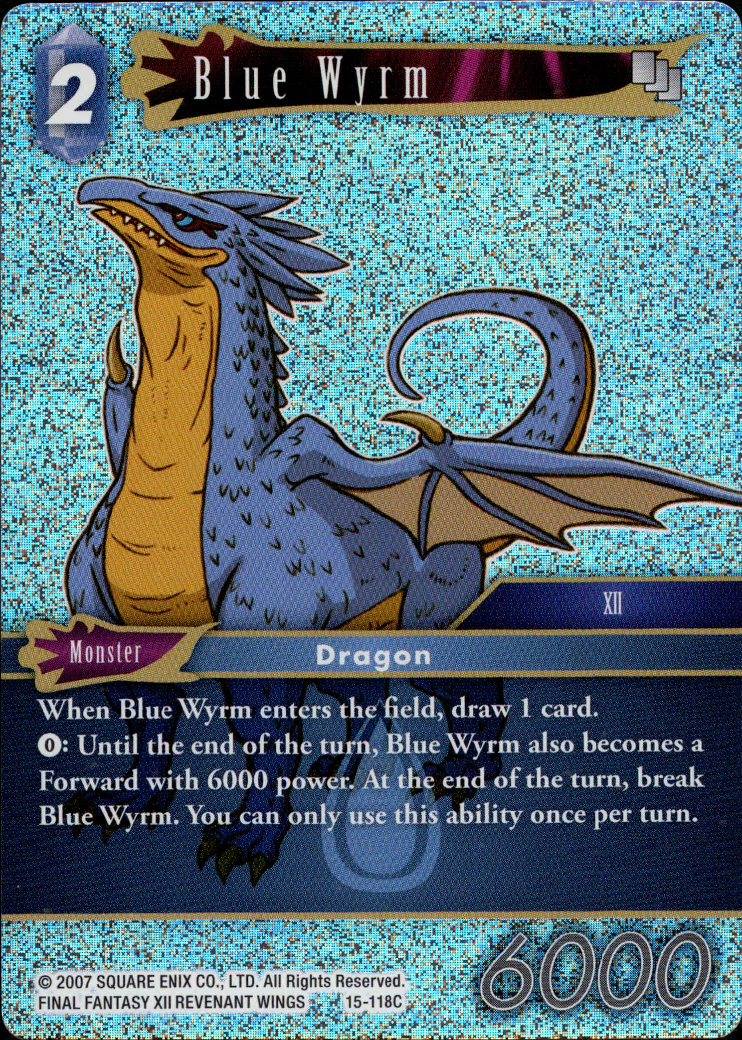 Blue Wyrm - 15-118C - Crystal Dominion - Foil