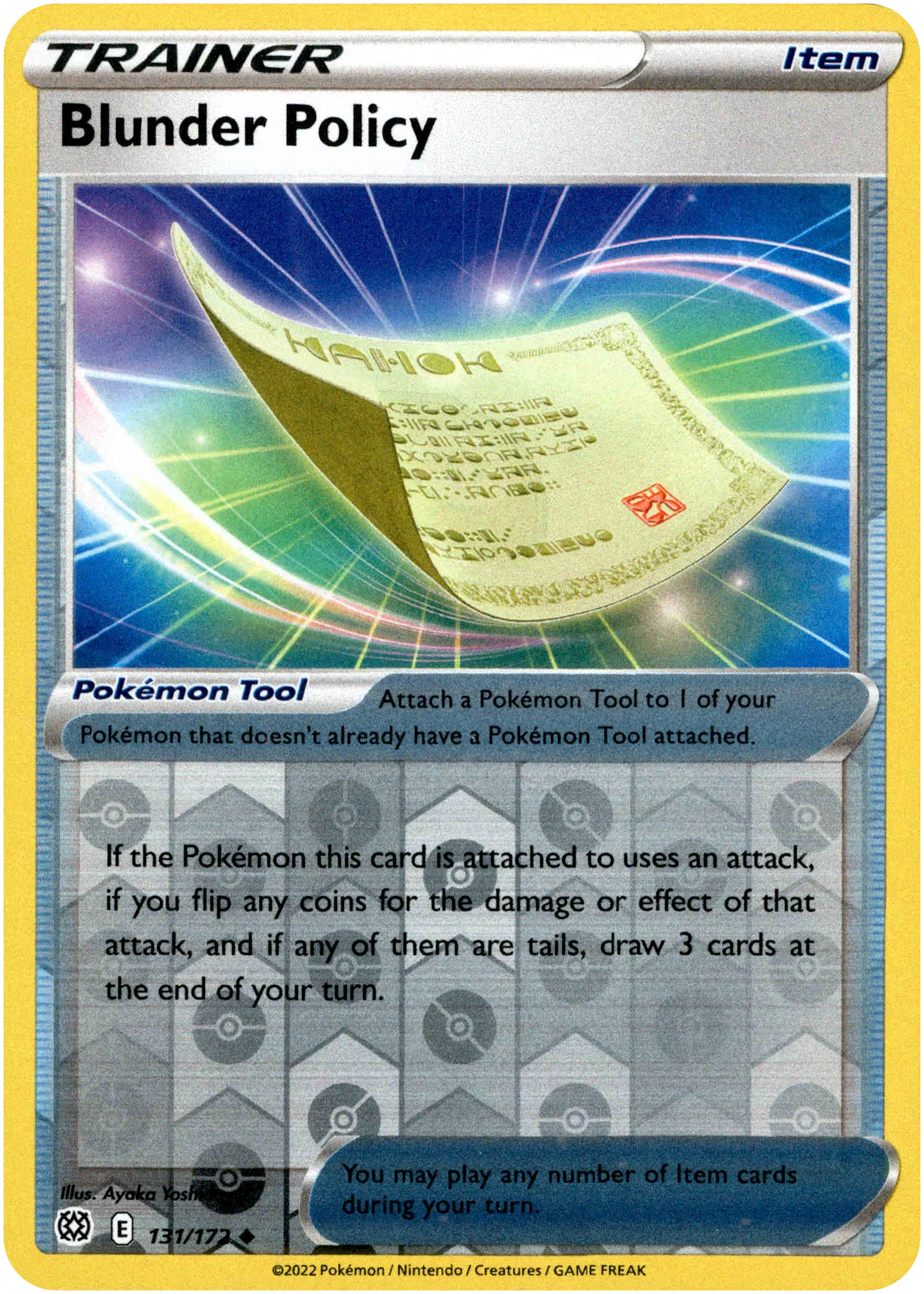Blunder Policy - 131/172 - Brilliant Stars - Reverse Holo