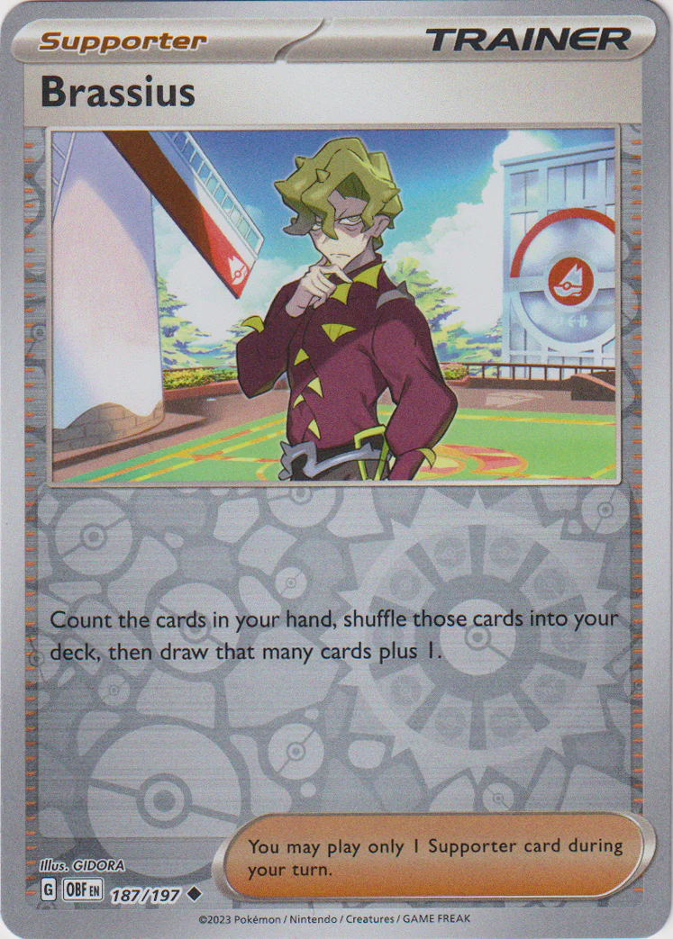 Brassius - 187/197 - Obsidian Flames - Reverse Holo