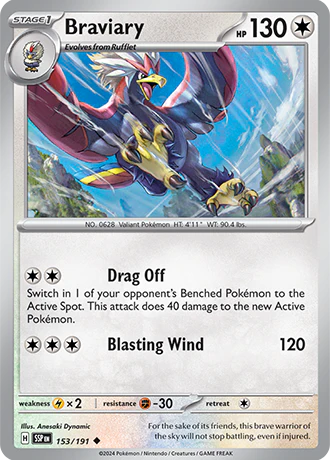 Braviary - 153/191 - Surging Sparks