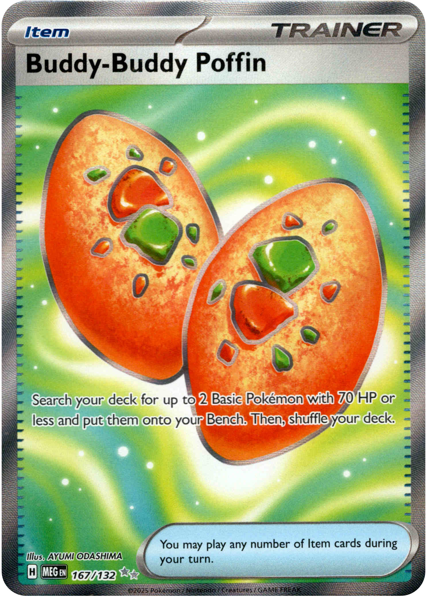 Buddy-Buddy Poffin - 167/132 - Mega Evolution - Holo