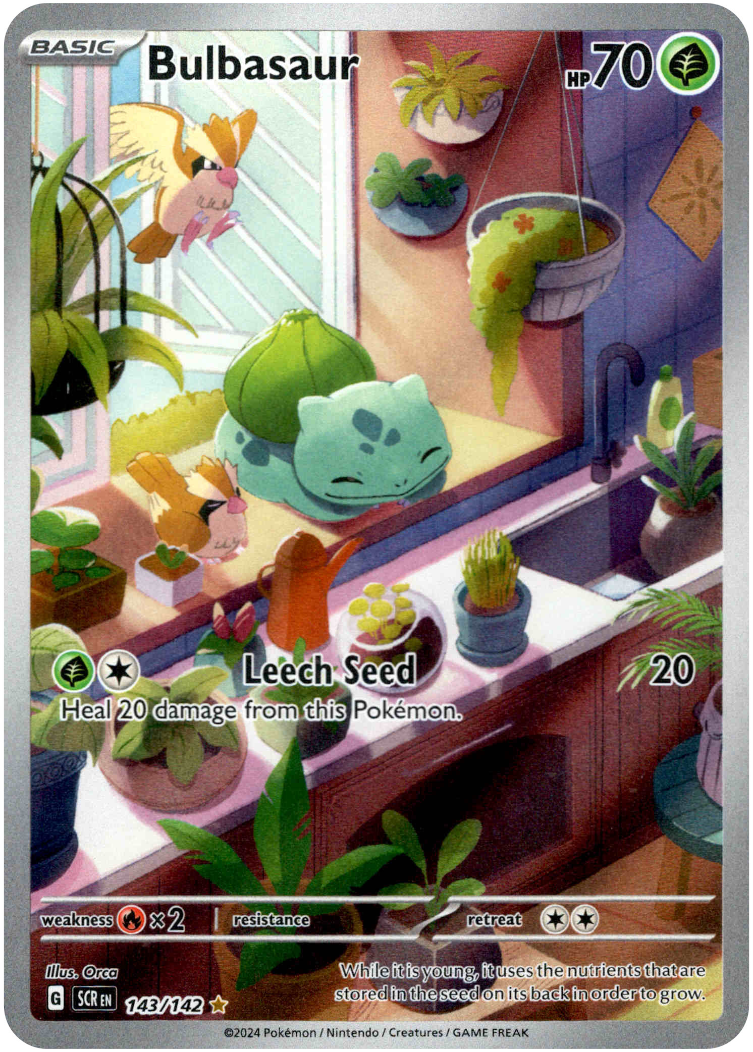 Bulbasaur - 143/142 - Stellar Crown - Holo