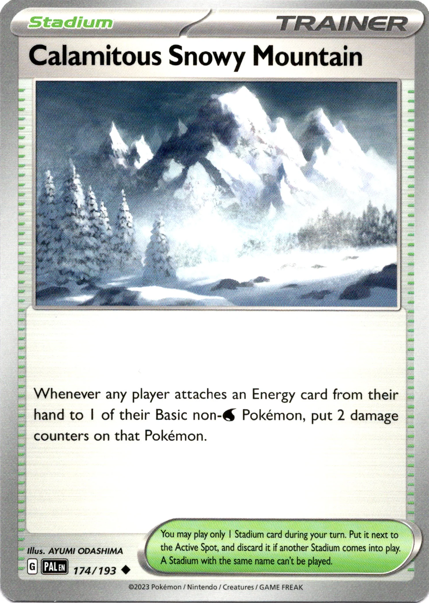 Calamitous Snowy Mountain - 174/193 - Paldea Evolved