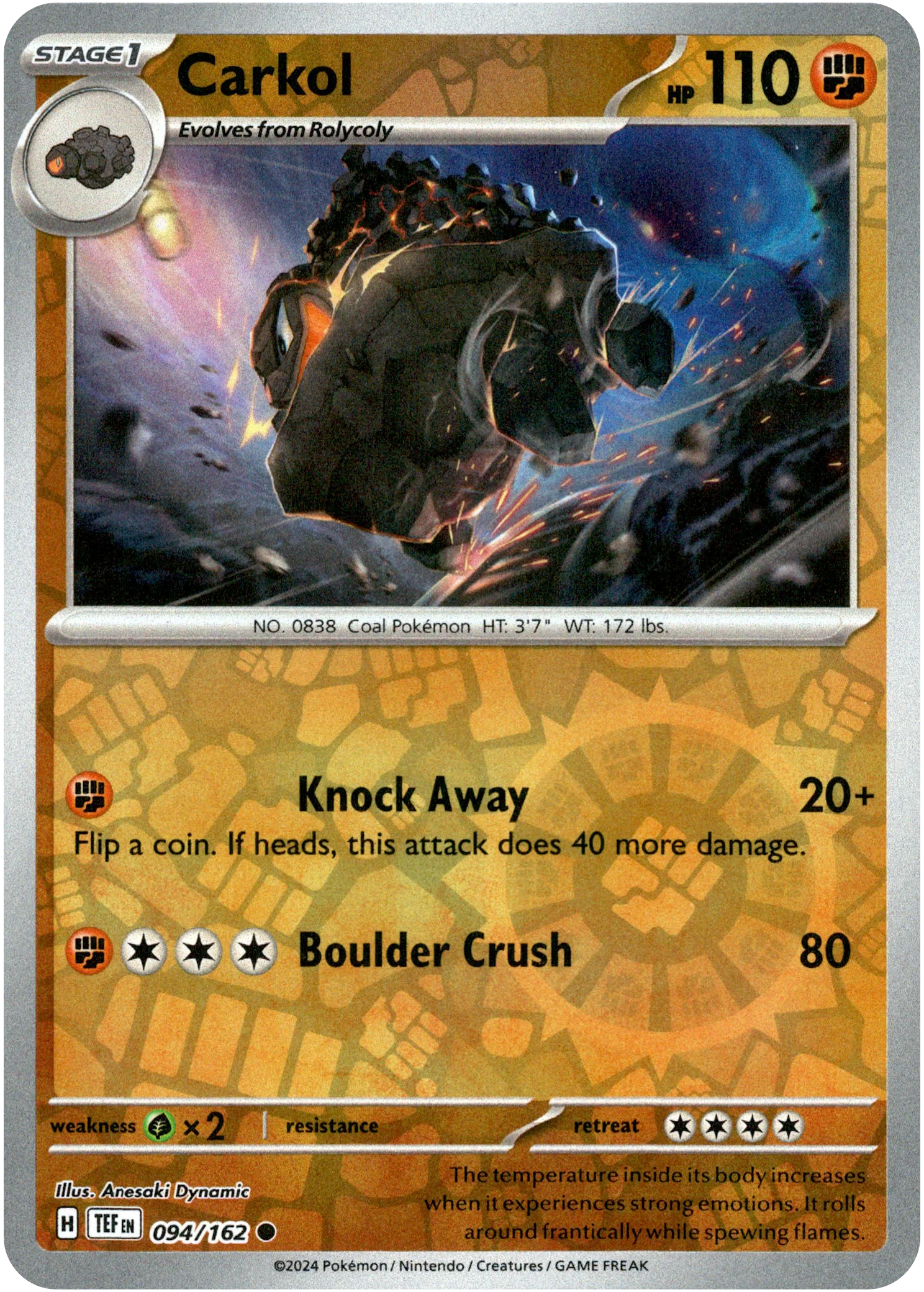 Carkol - 094/162 - Temporal Forces - Reverse Holo
