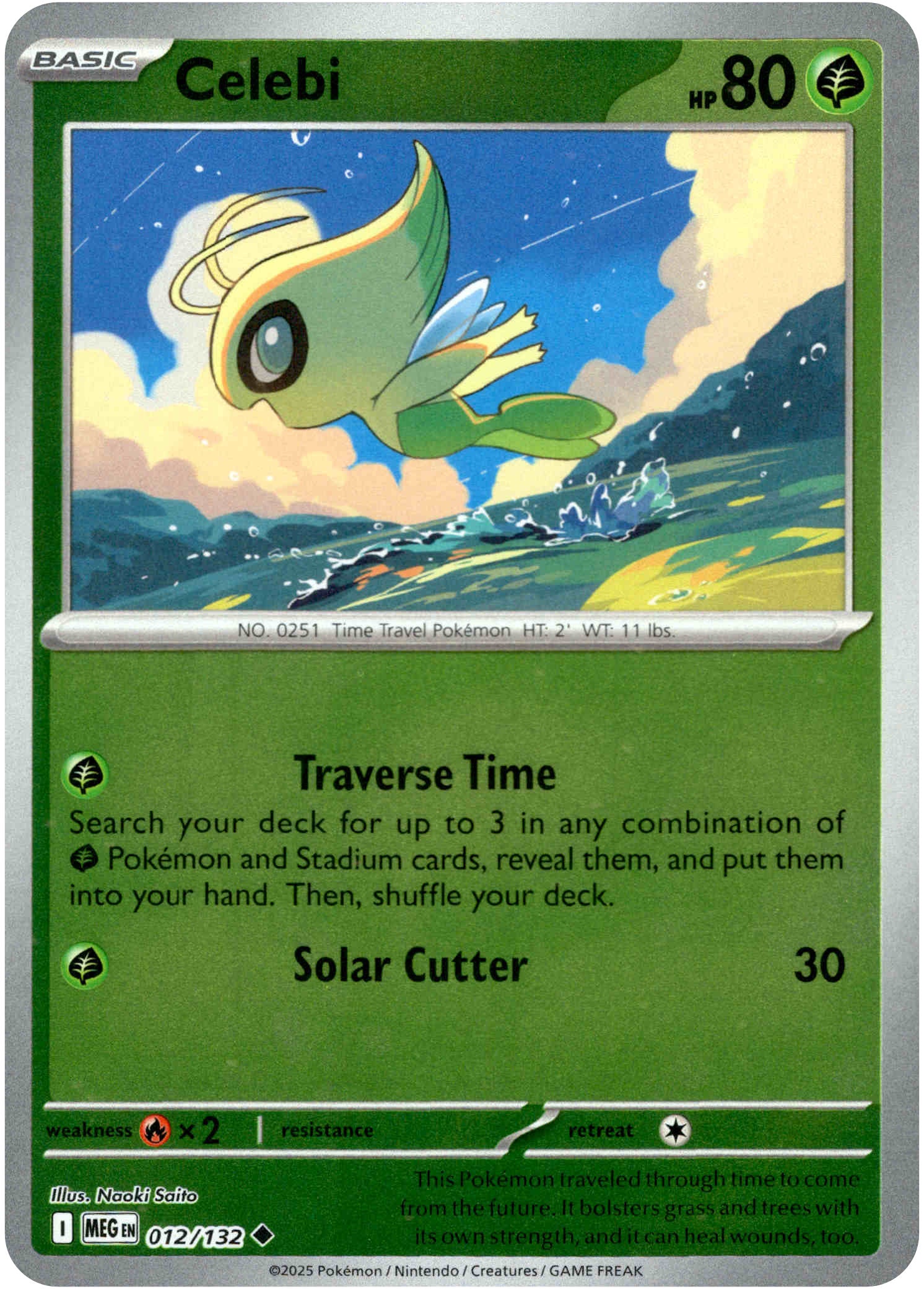 Celebi - 012/132 - Mega Evolution - Reverse Holo
