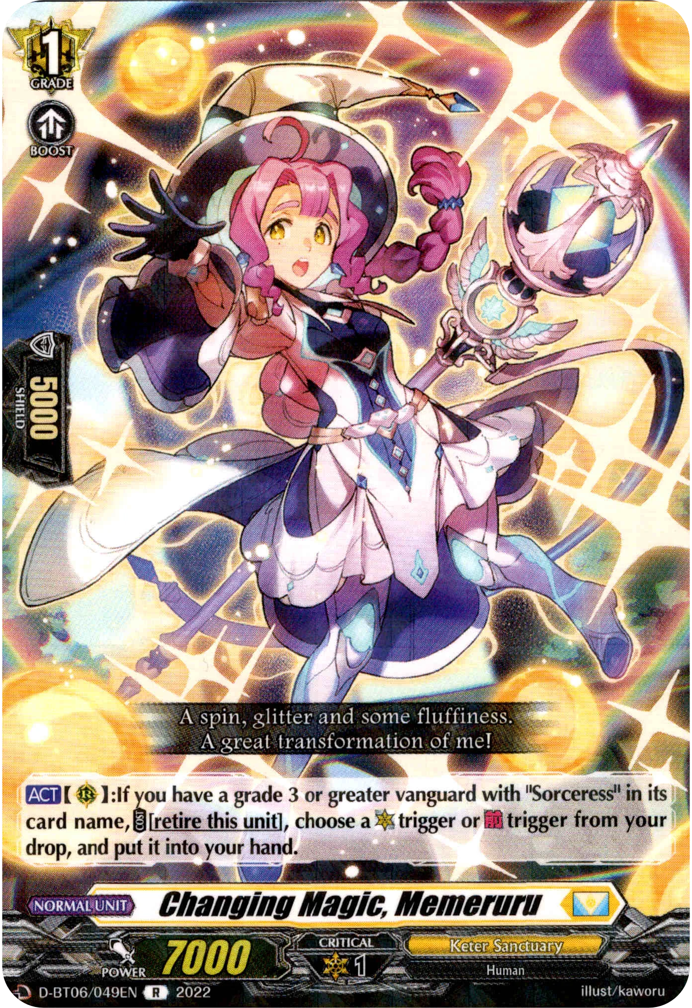 Changing Magic, Memeruru - D-BT06/049EN - Blazing Dragon Reborn