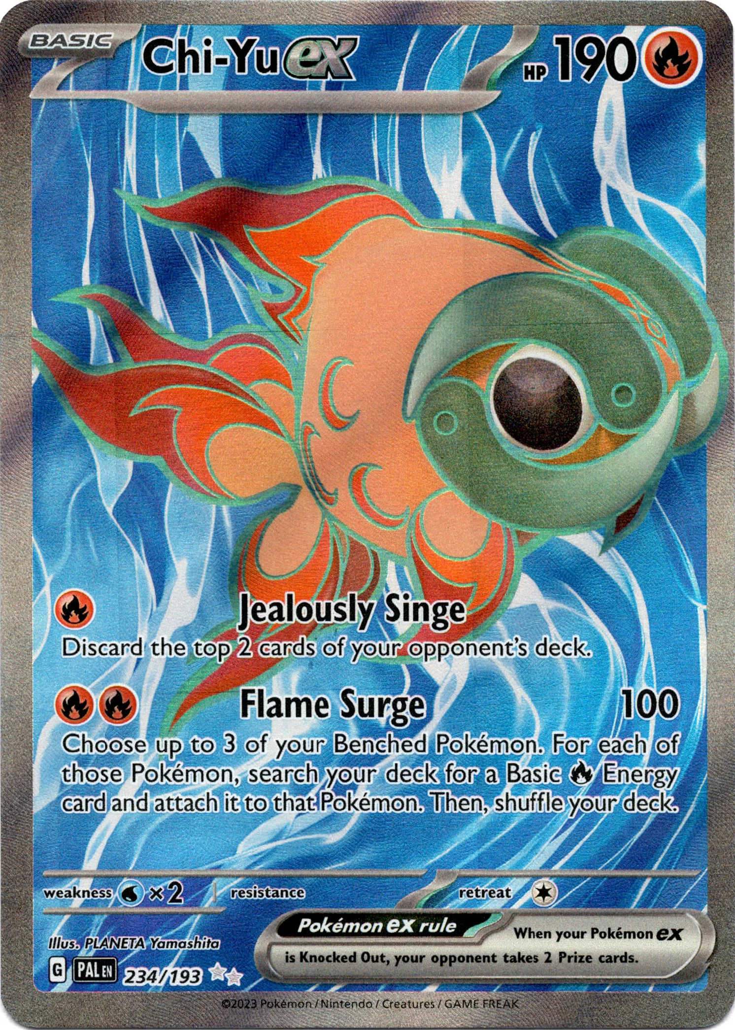 Chi-Yu ex - 234/193 - Paldea Evolved - Holo