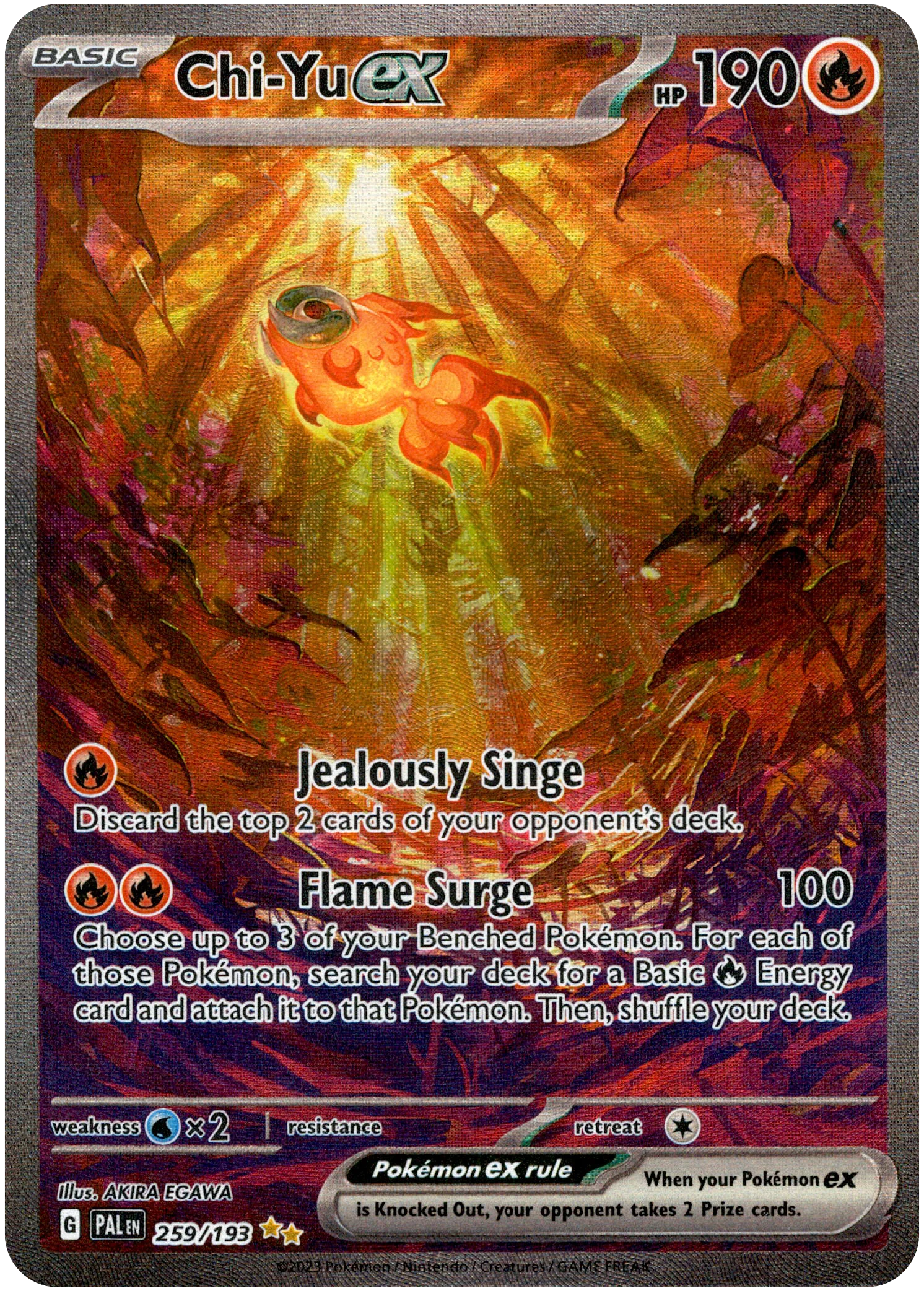 Chi-Yu ex - 259/193 - Paldea Evolved - Holo