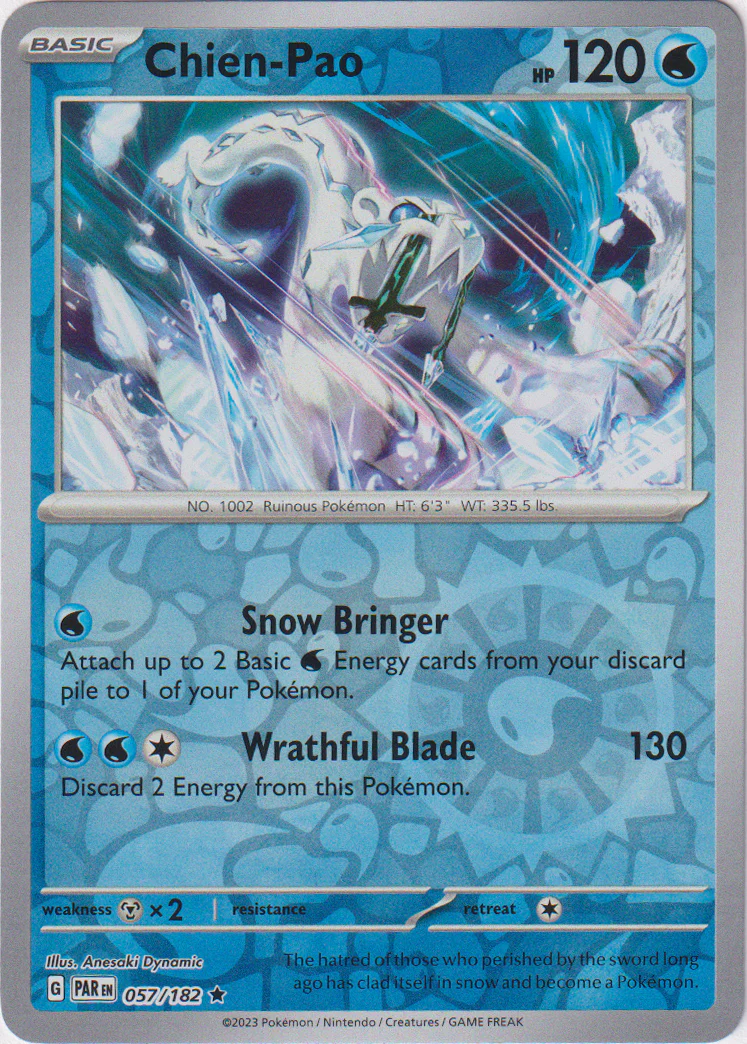 Chien-Pao - 057/182 - Paradox Rift - Reverse Holo