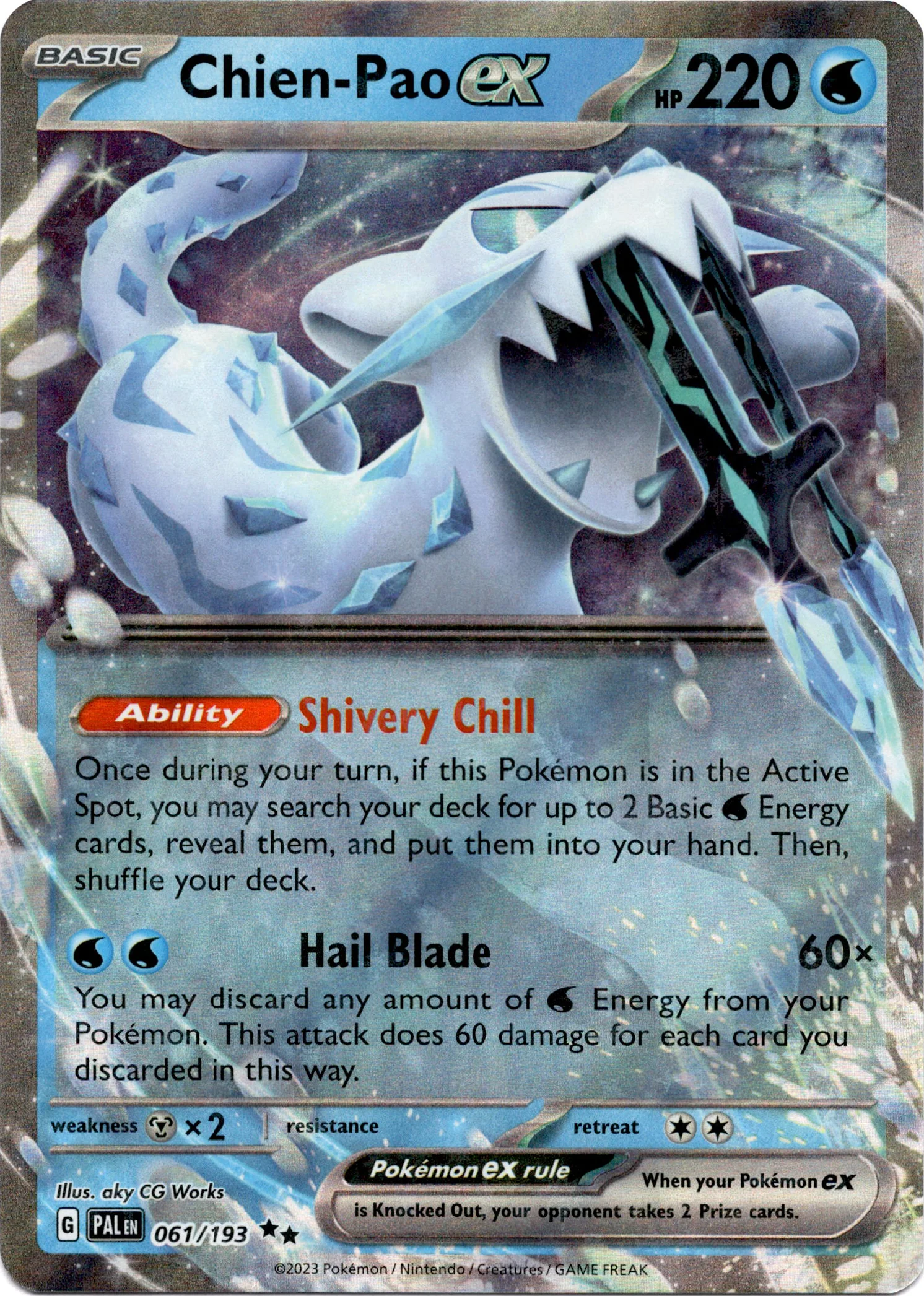 Chien-Pao ex - 061/193 - Paldea Evolved - Holo