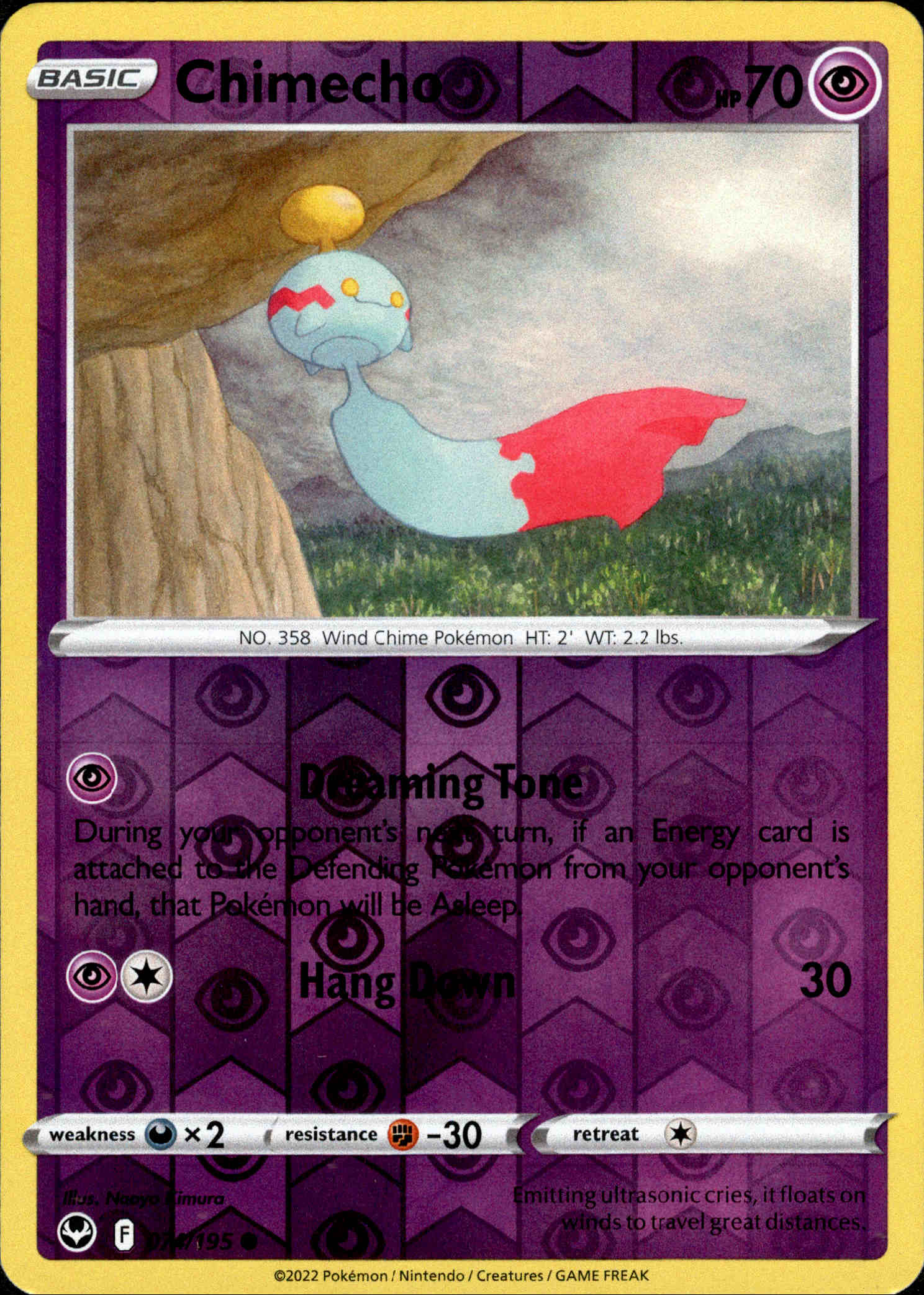 Chimecho - 074/195 - Silver Tempest - Reverse Holo