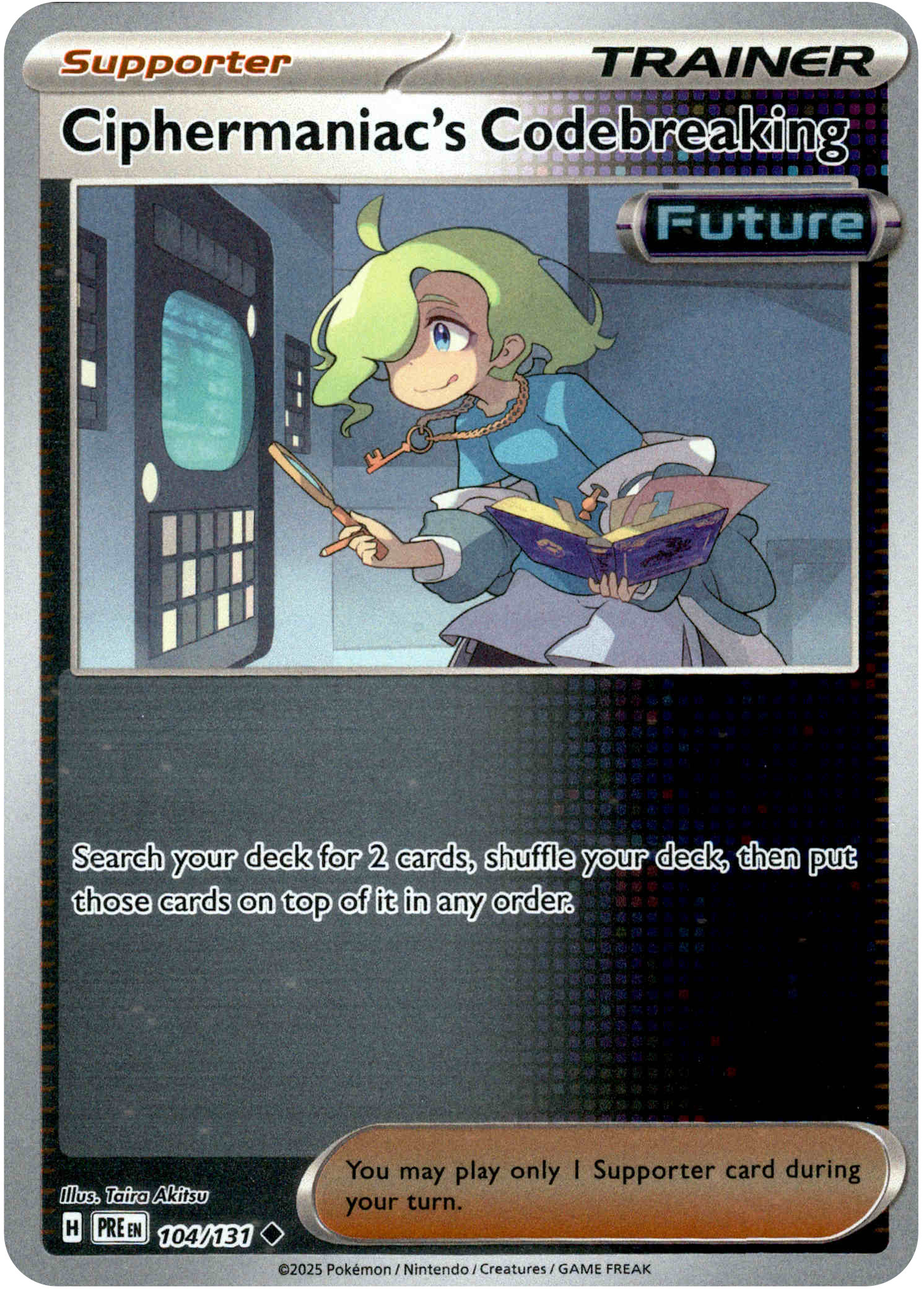 Ciphermaniac's Codebreaking - 104/131 - Prismatic Evolutions - Reverse Holo