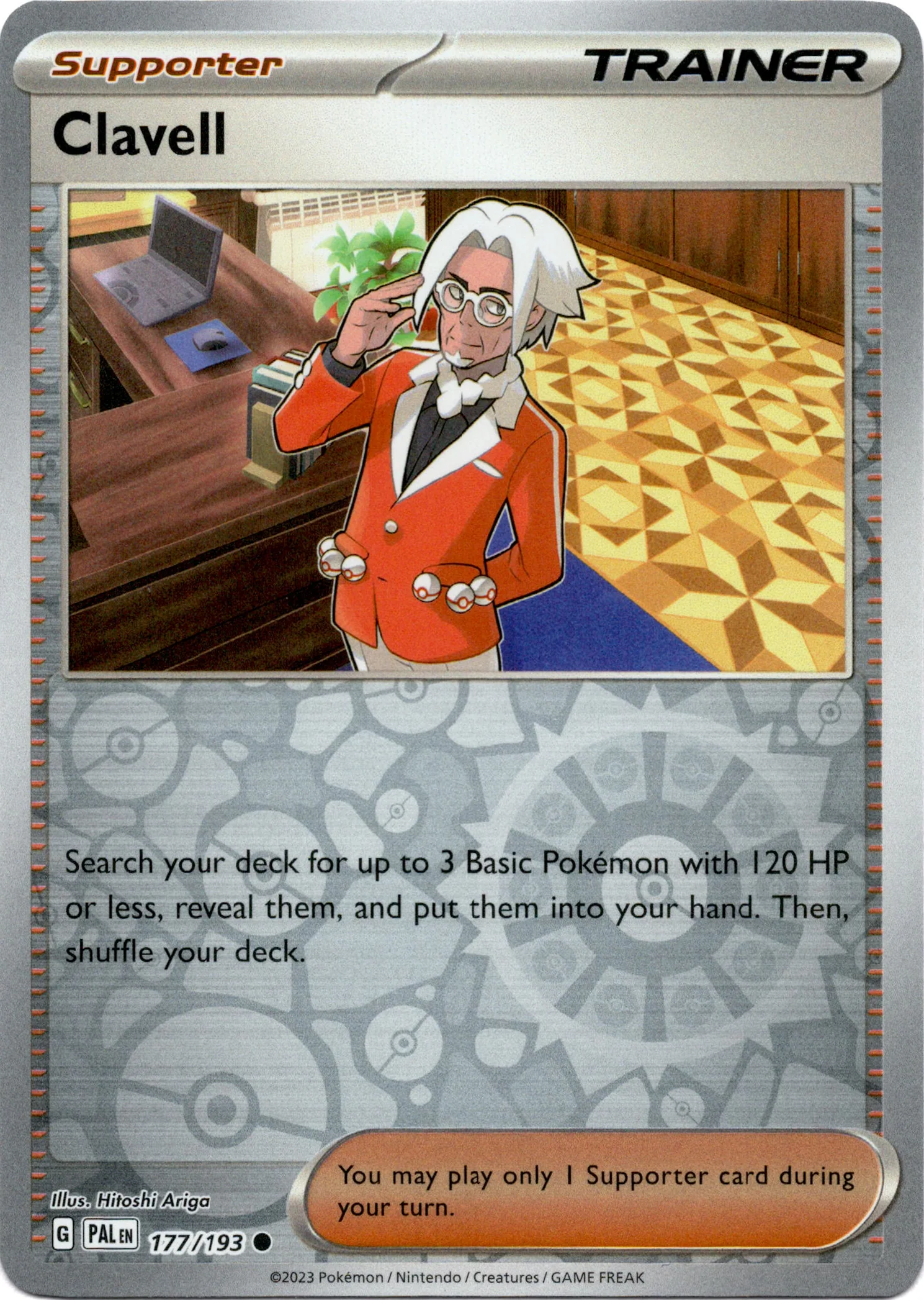 Clavell - 177/193 - Paldea Evolved - Reverse Holo