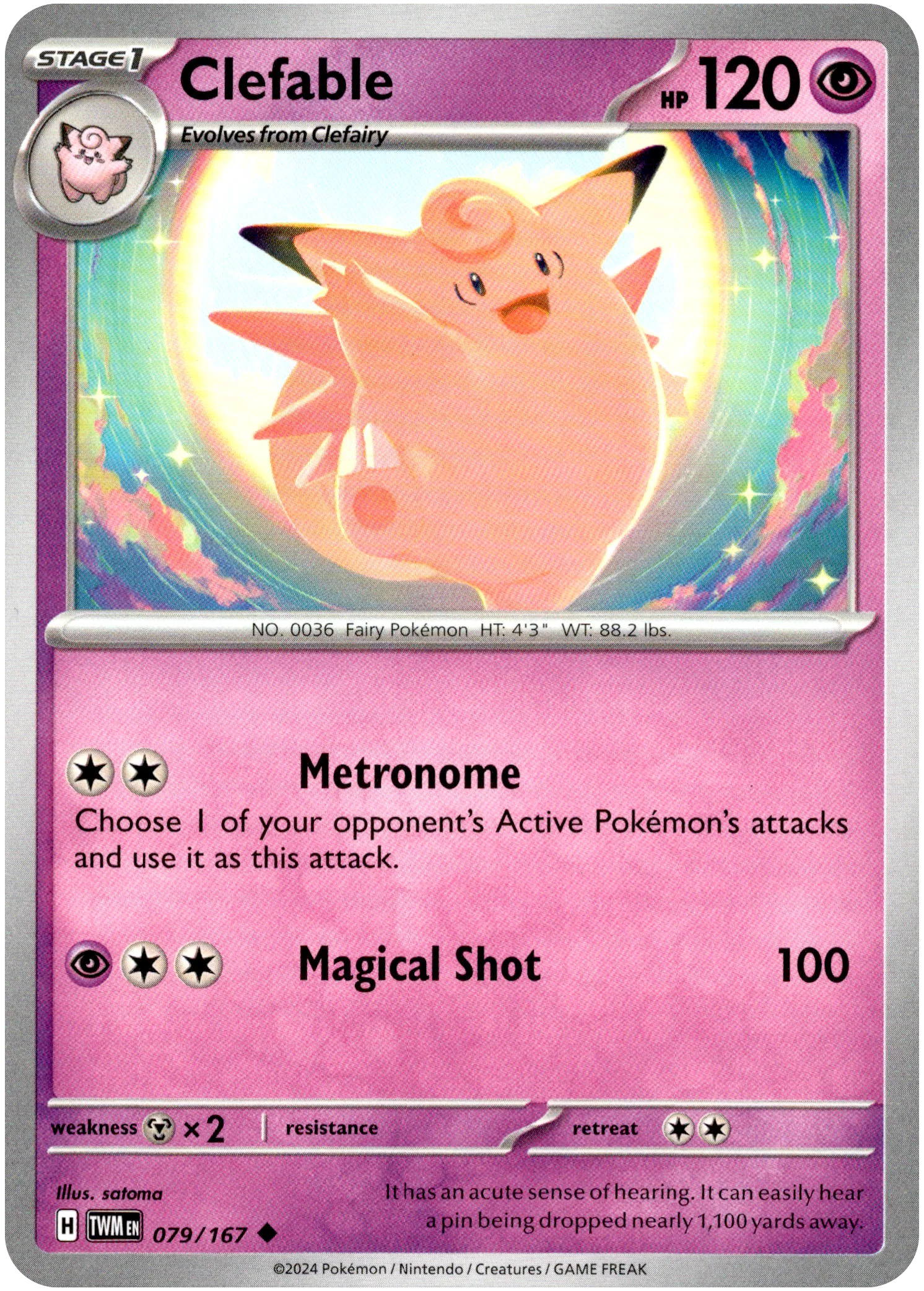 Clefable - 079/167 - Twilight Masquerade