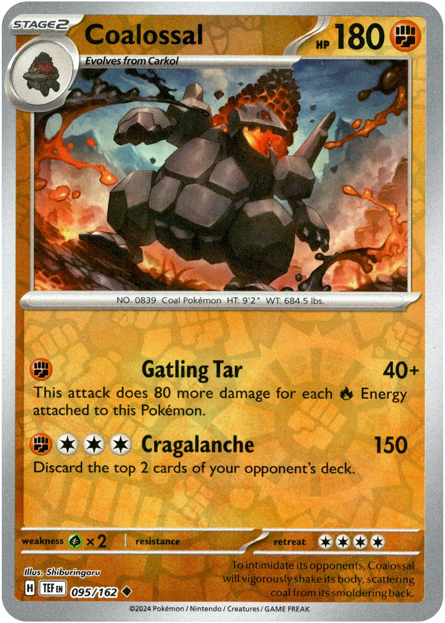 Coalossal - 095/162 - Temporal Forces - Reverse Holo