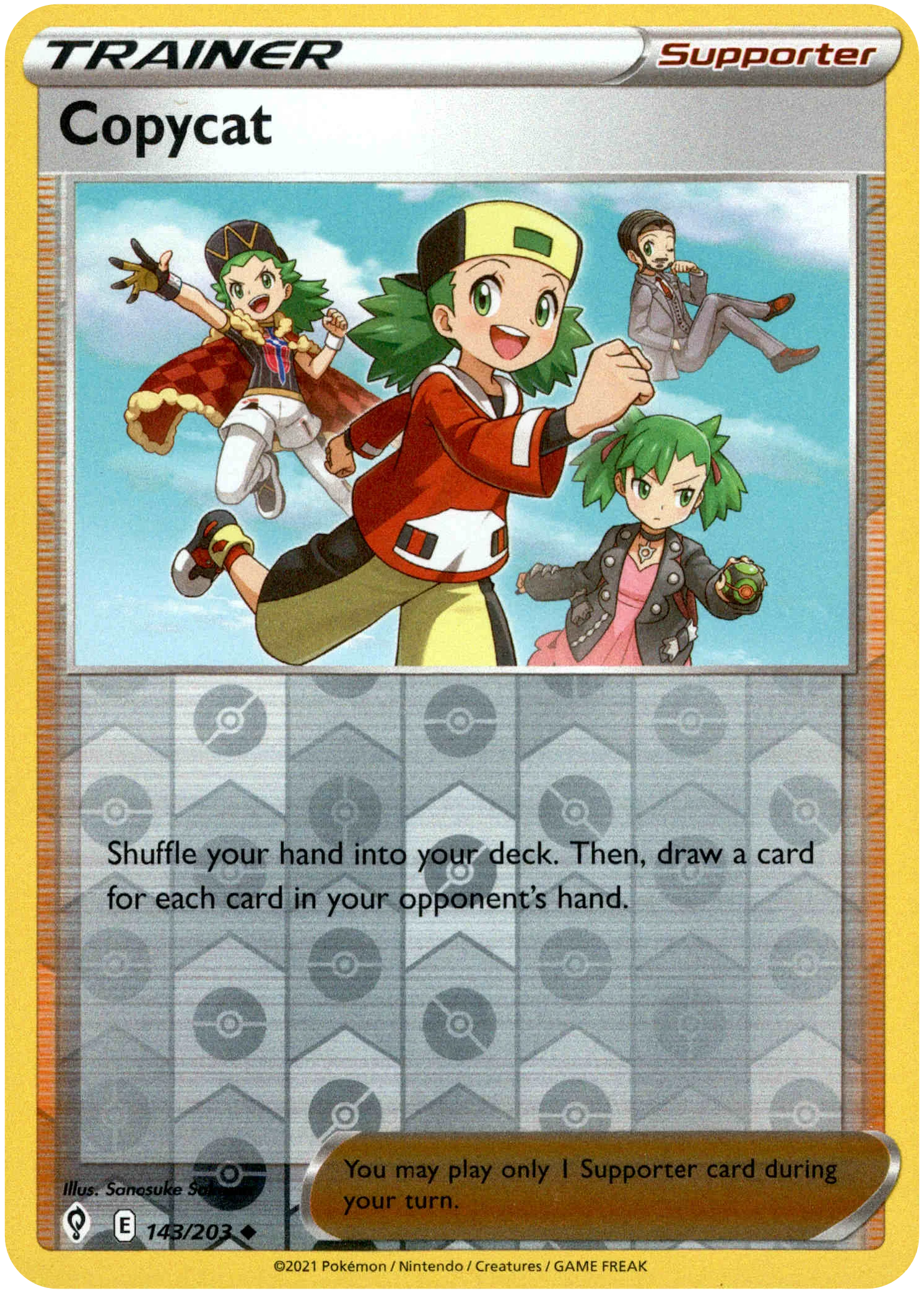 Copycat - 143/203 - Evolving Skies - Reverse Holo