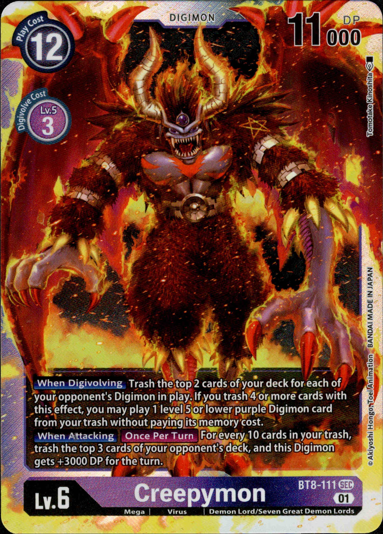 Creepymon - BT8-111 SEC - New Awakening - Foil