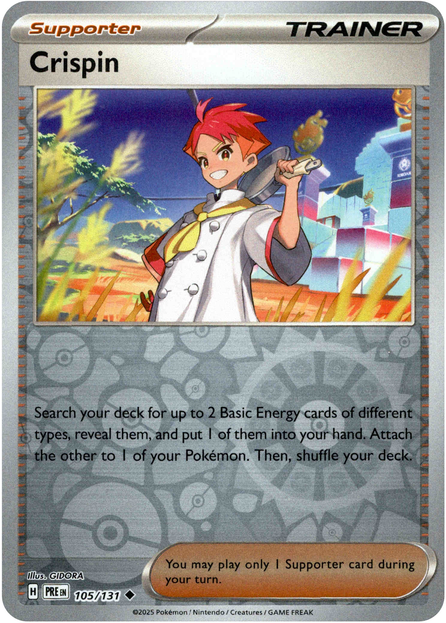 Crispin - 105/131 - Prismatic Evolutions - Reverse Holo