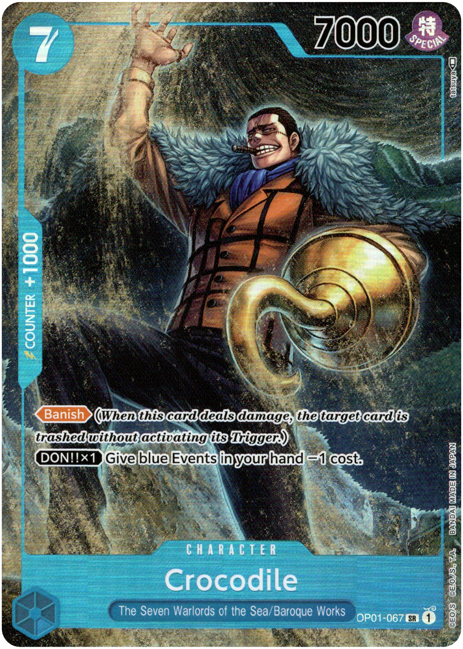 Crocodile Parallel - OP01-067 SR - Romance Dawn - Foil
