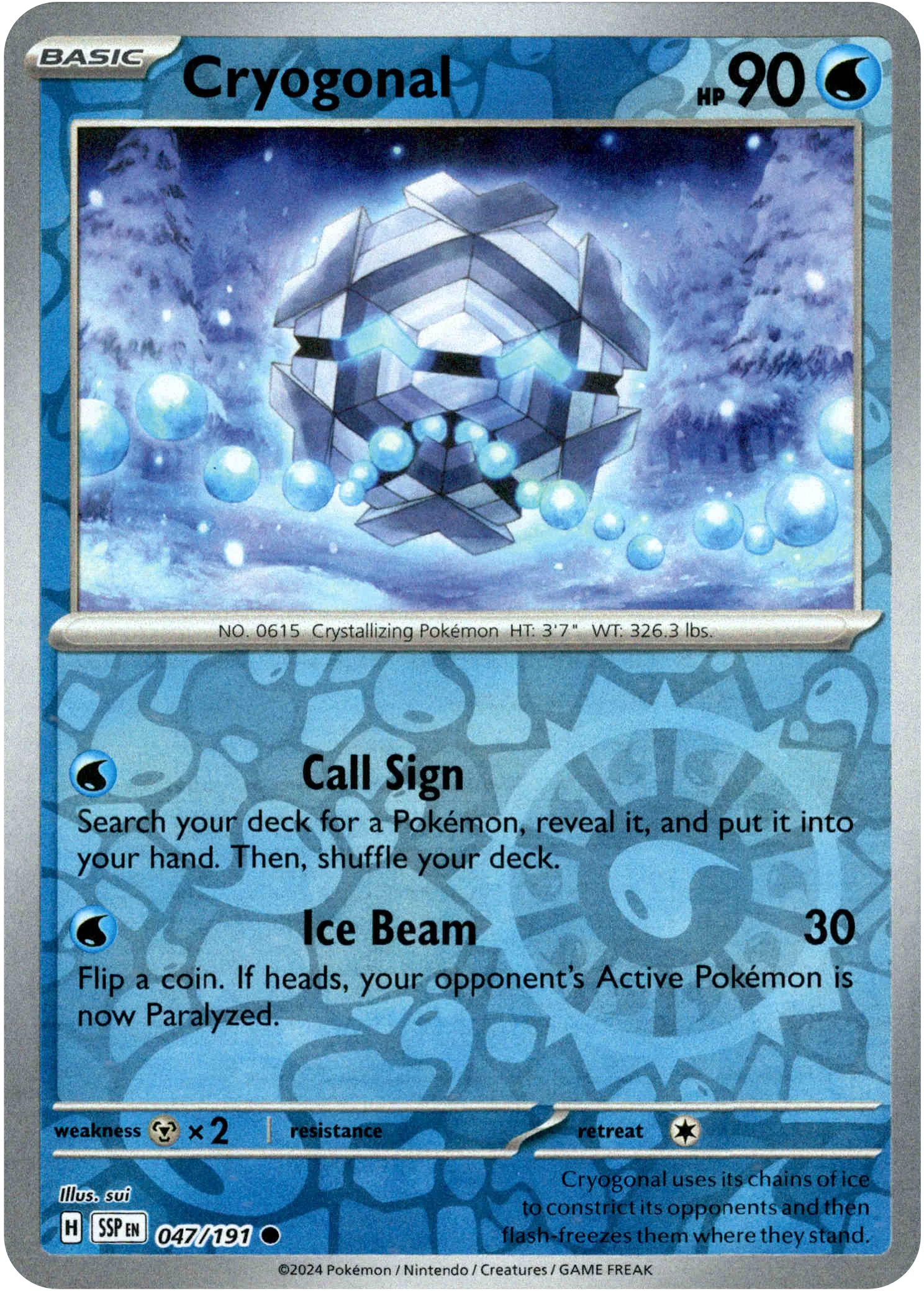 Cryogonal - 047/191 - Surging Sparks - Reverse Holo