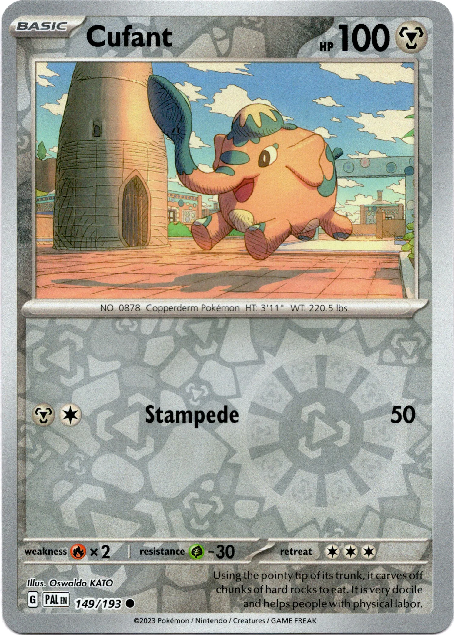 Cufant - 149/193 - Paldea Evolved - Reverse Holo