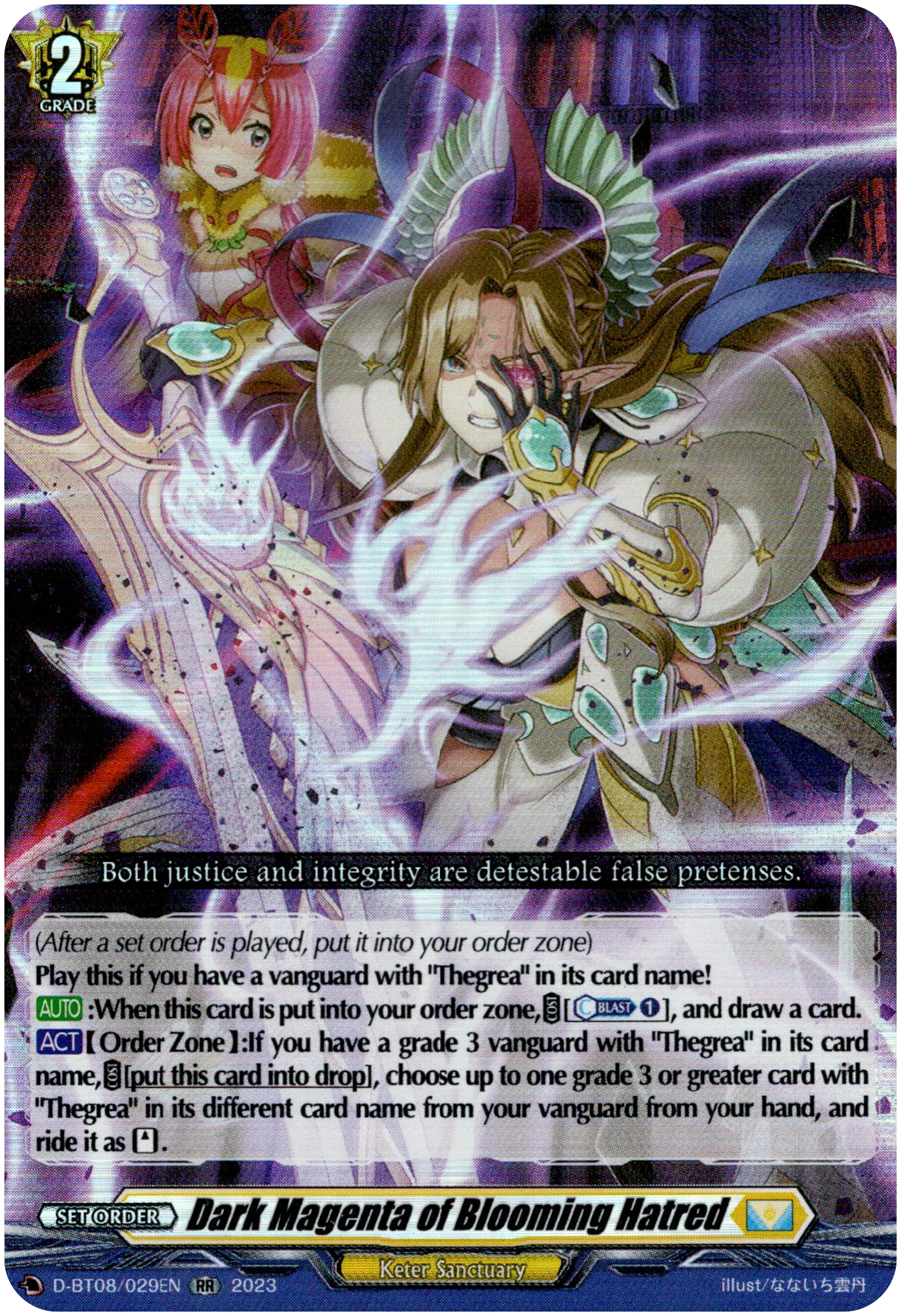 Dark Magenta of Blooming Hatred - D-BT08/029EN - Minerva Rising