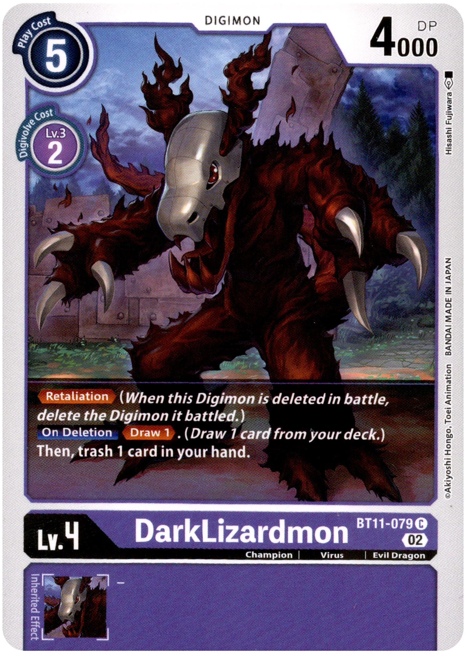 DarkLizardmon - BT11-079 C - Dimensional Phase