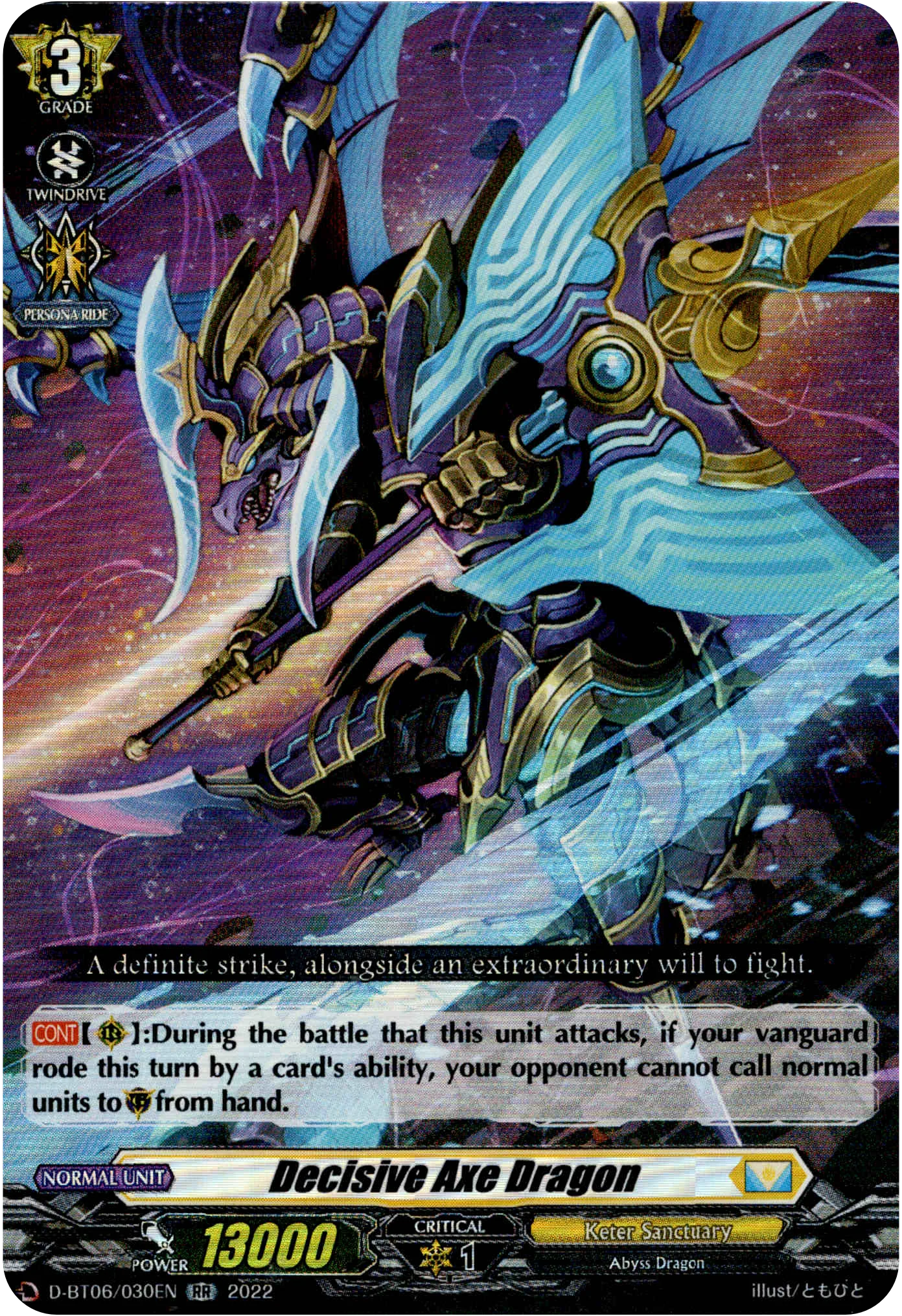 Decisive Axe Dragon - D-BT06/030EN - Blazing Dragon Reborn