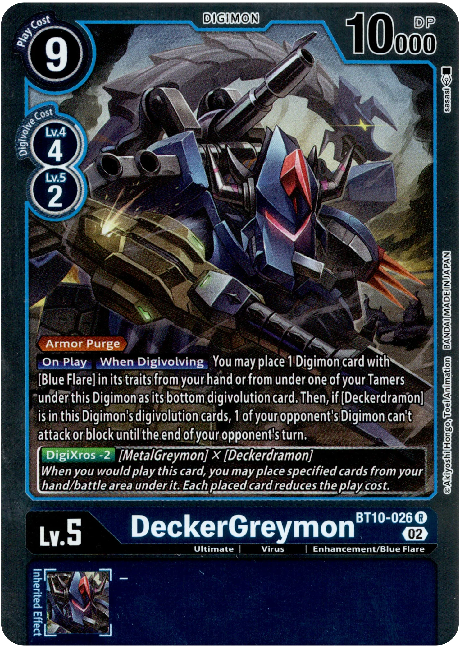 DeckerGreymon - BT10-026 R - Xros Encounter - Foil
