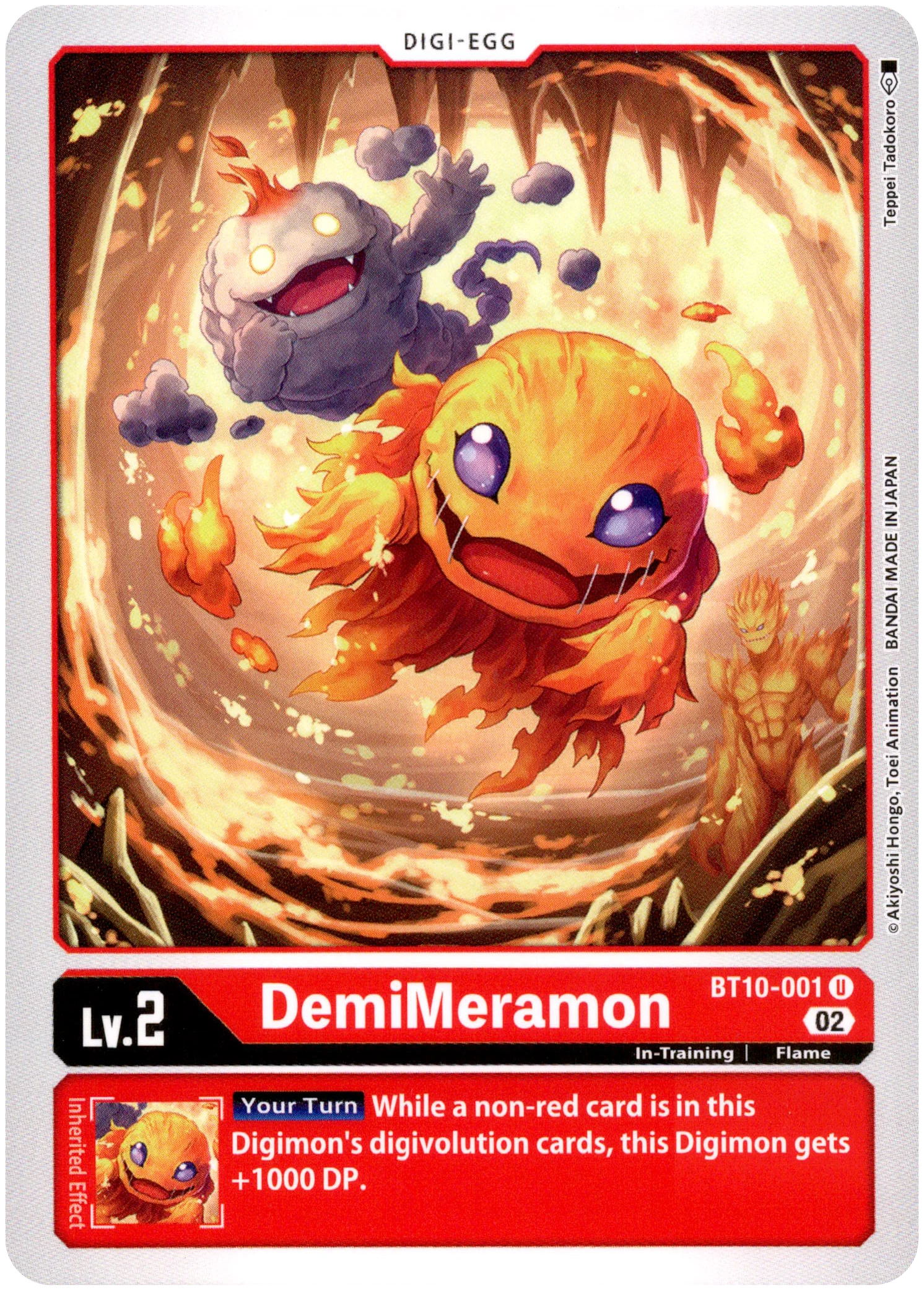 DemiMeramon - BT10-001 U - Xros Encounter