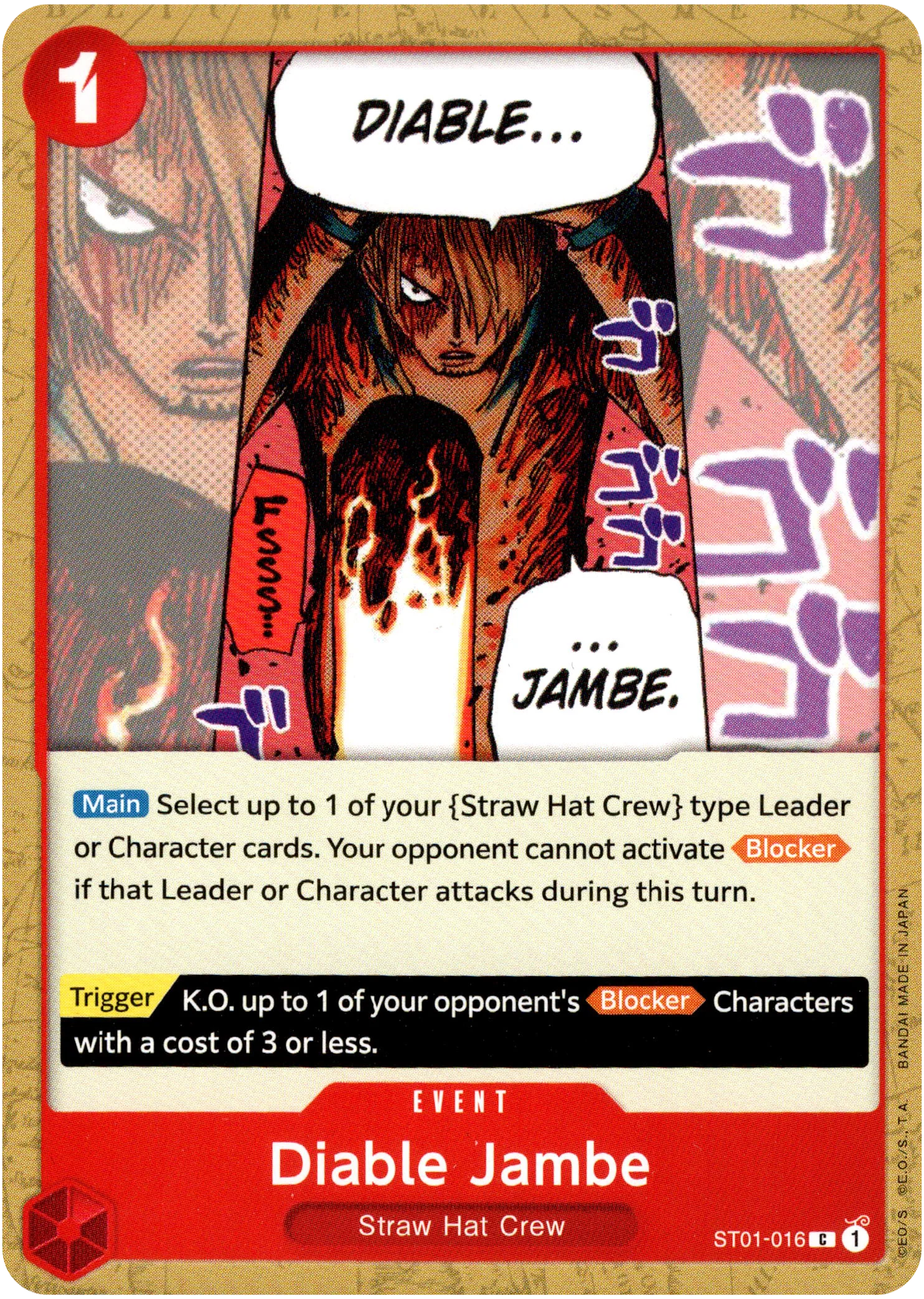 Diable Jambe - ST01-016 C - Starter Deck
