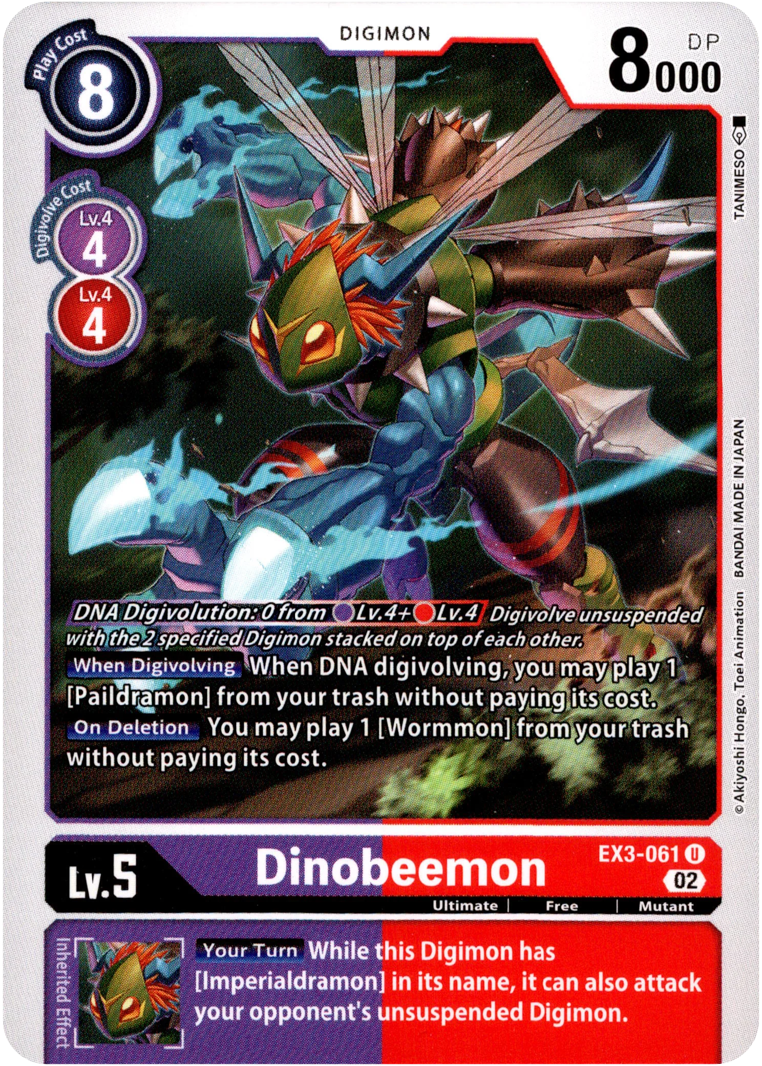 Dinobeemon - EX3-061 U - Draconic Roar
