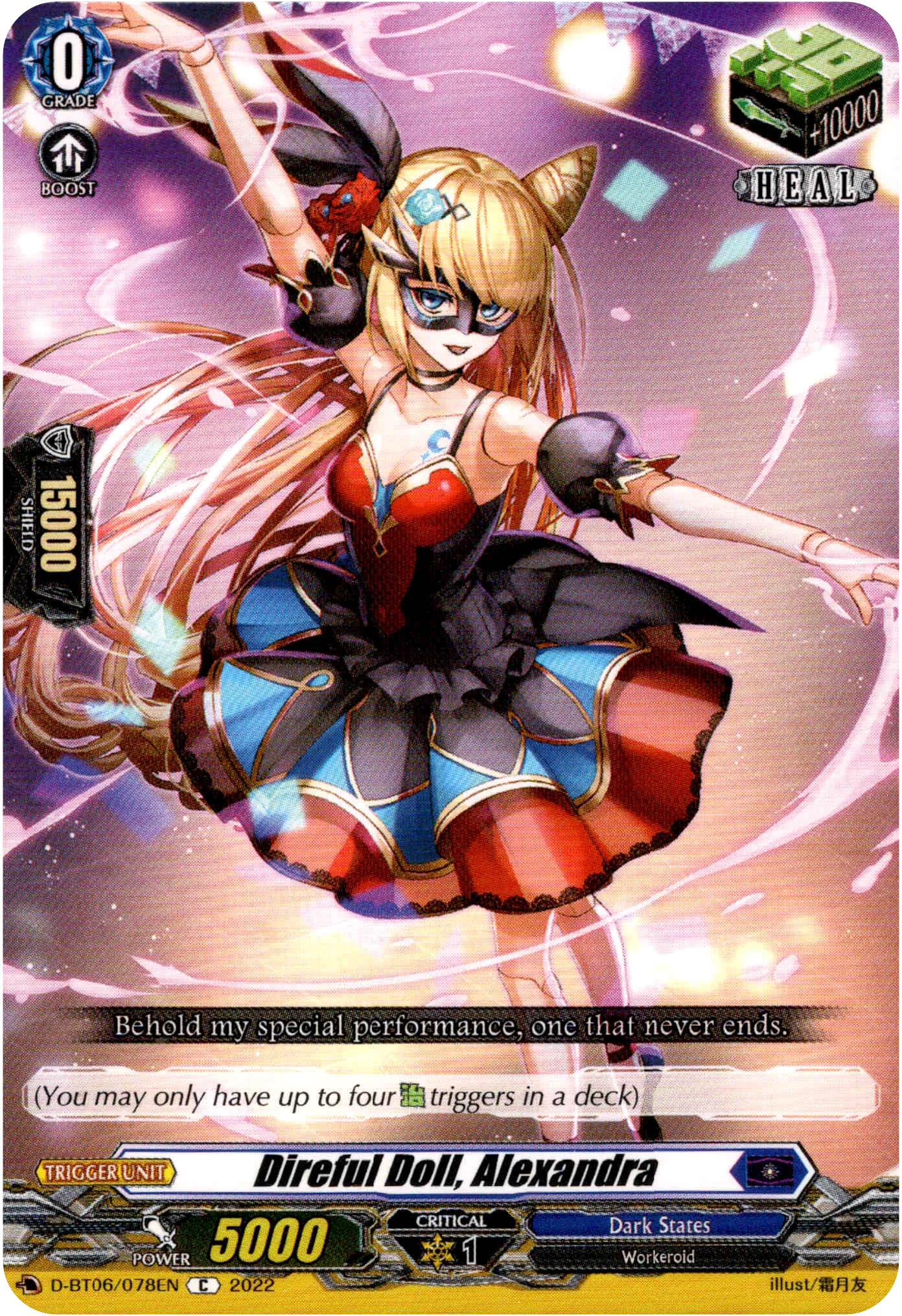 Direful Doll, Alexandra - D-BT06/078EN - Blazing Dragon Reborn
